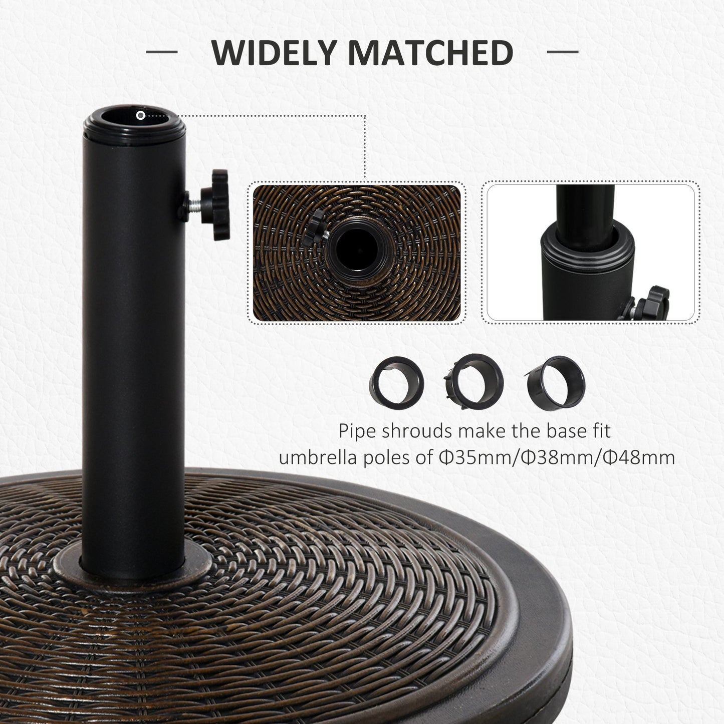 13kg Garden Parasol Base Holder