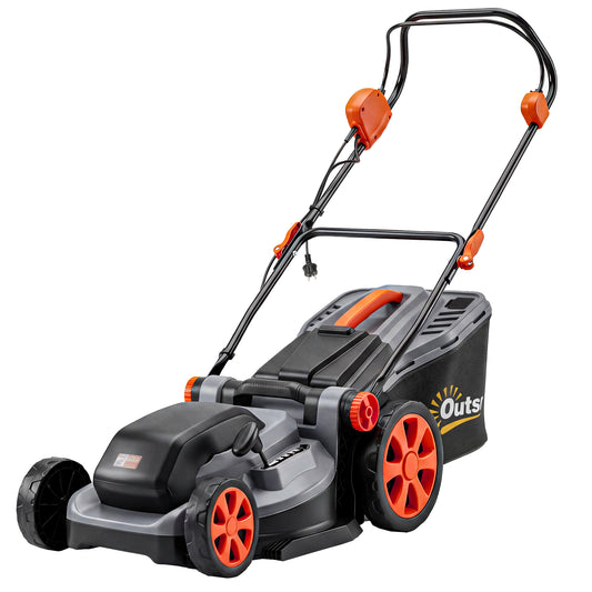 1800W Electric Lawnmower with 40cm Cutting Width, Mulching Feature