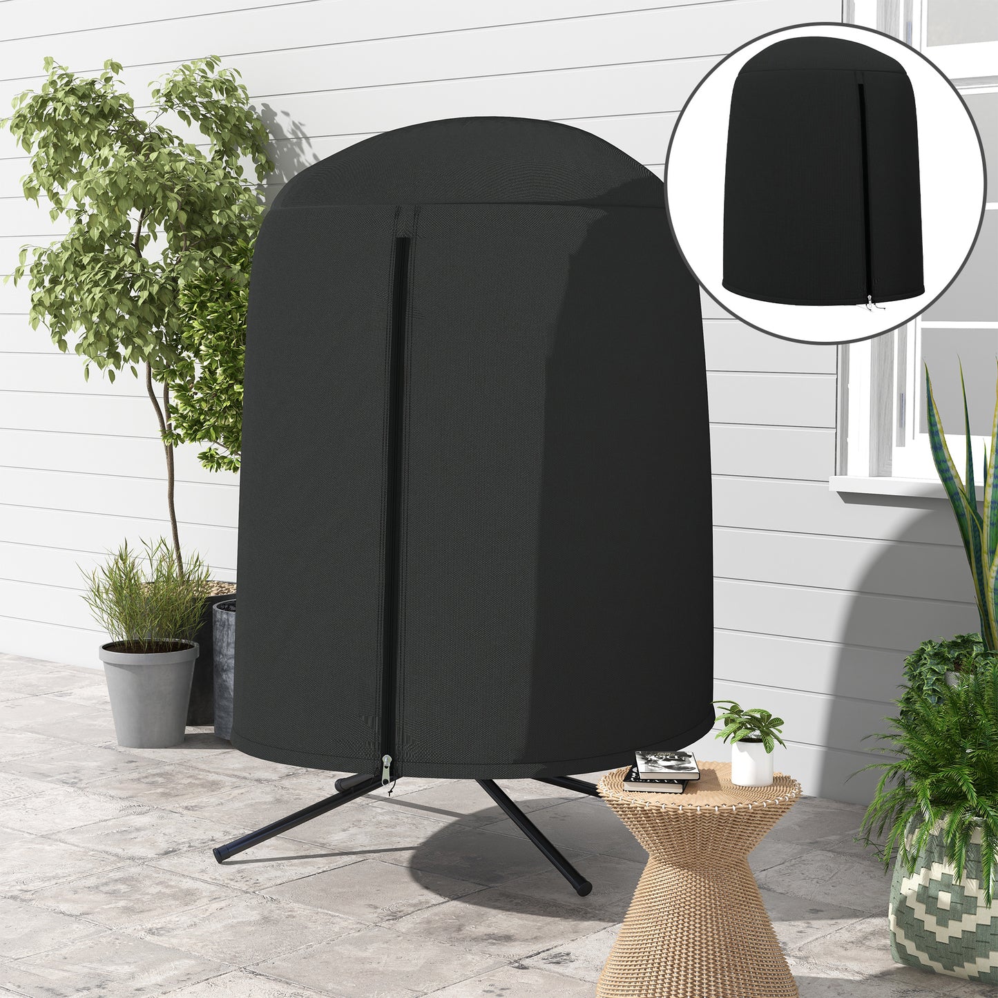 190 x Φ128cm Hanging Egg Chair Furniture Cover