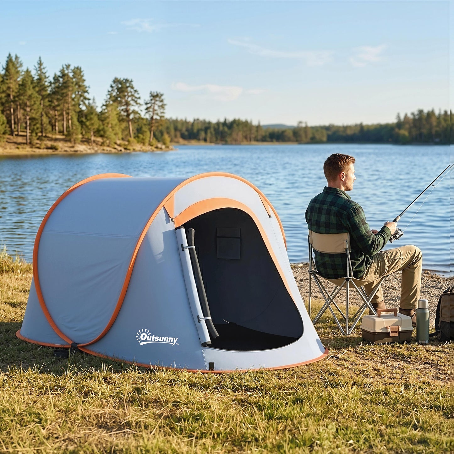 Two-Man Pop-Up Dome Tent, with Accessories