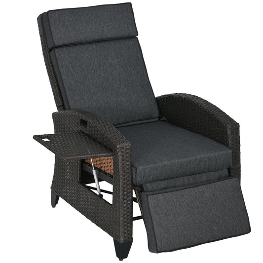 Outdoor Recliner Chair with Adjustable Backrest and Footrest (1)