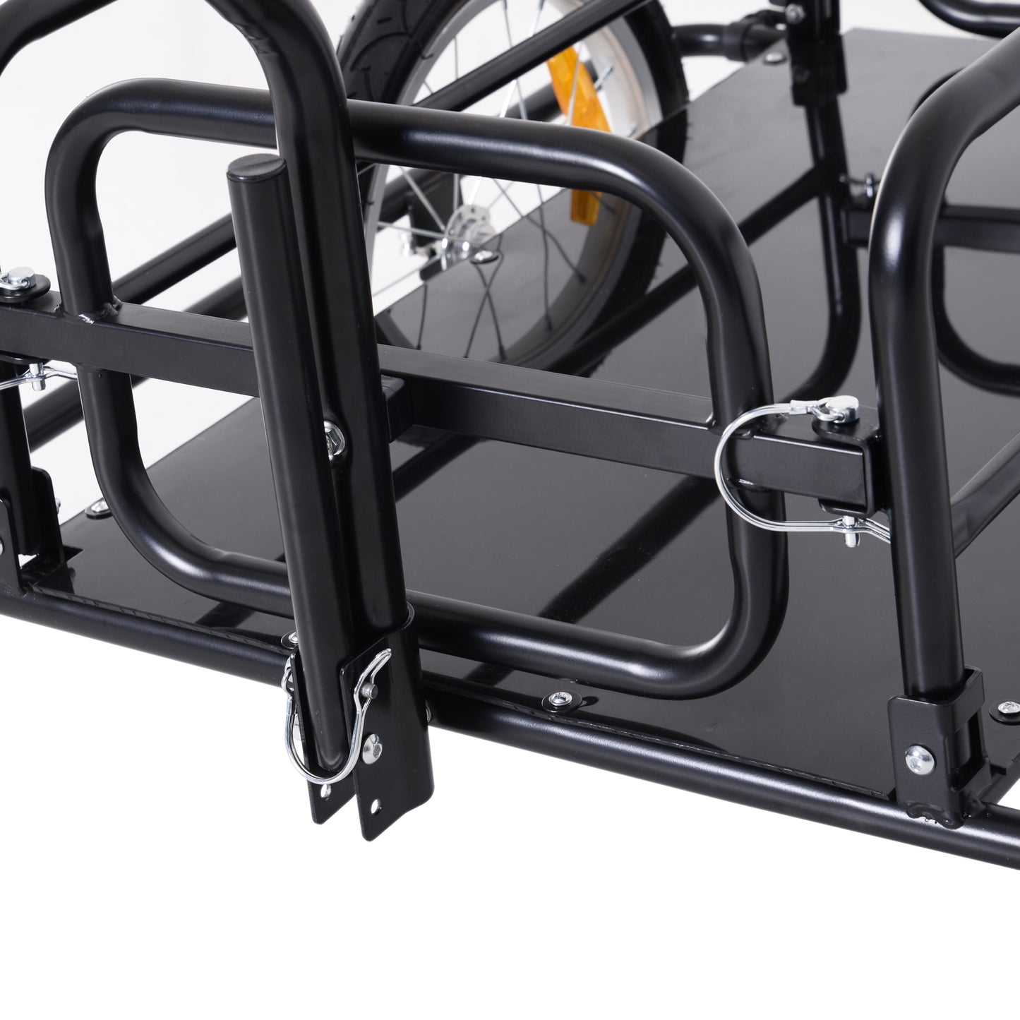 Bike Cargo Trailer Bicycle Trailer Cargo Storage Cart w/ Hitch