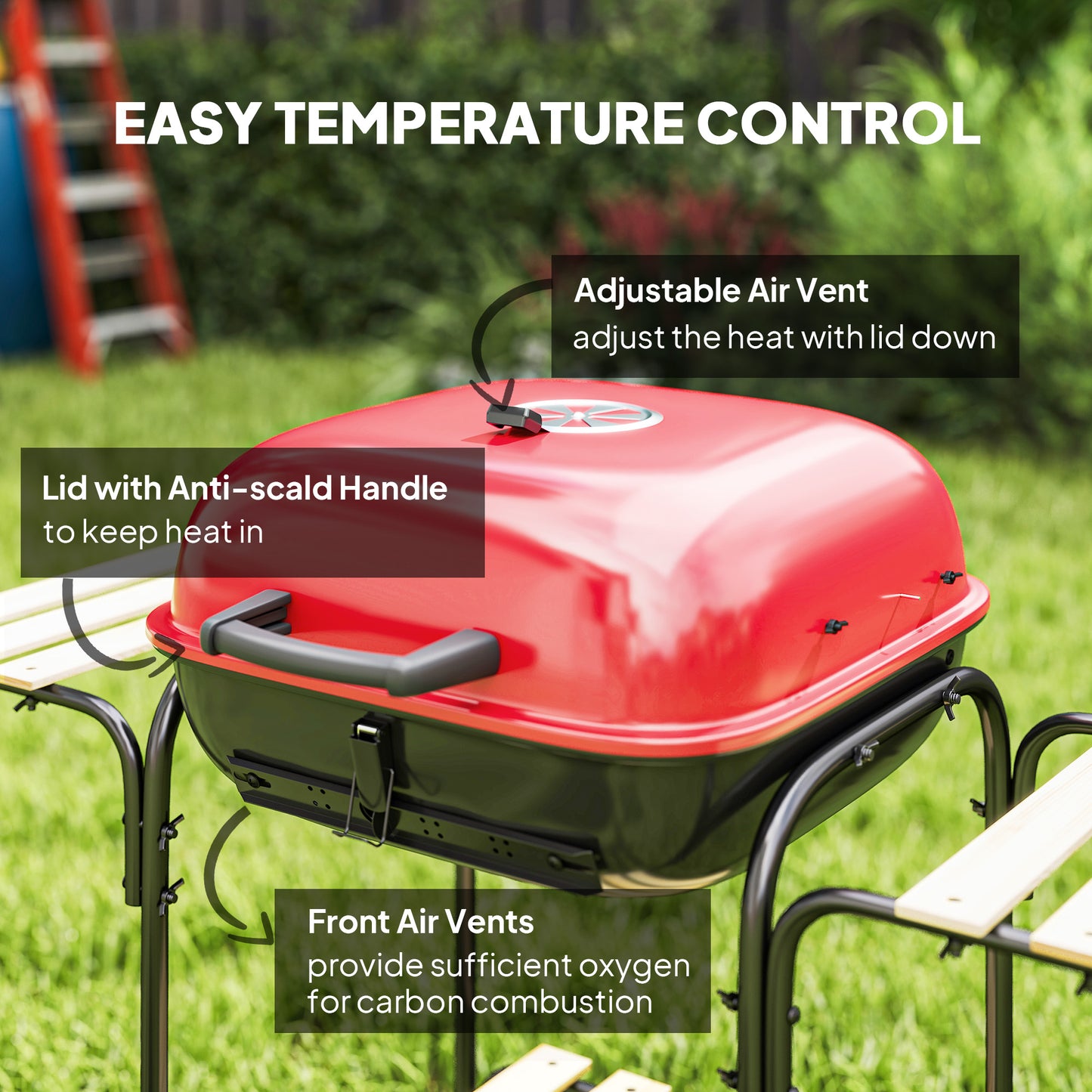 Charcoal Barbecue Grill Portable BBQ Grill