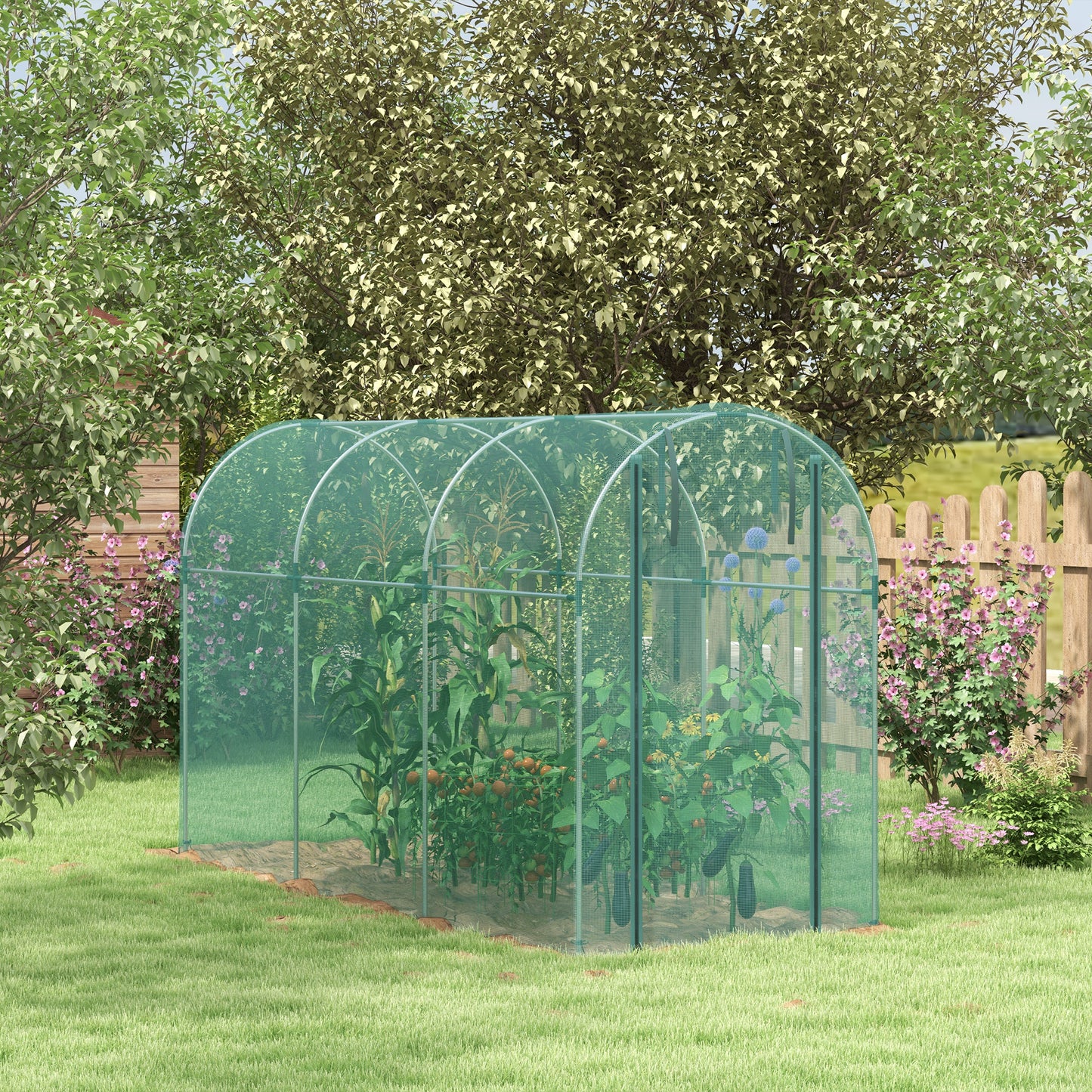 360 x 120cm Galvanised Steel Fruit Cage