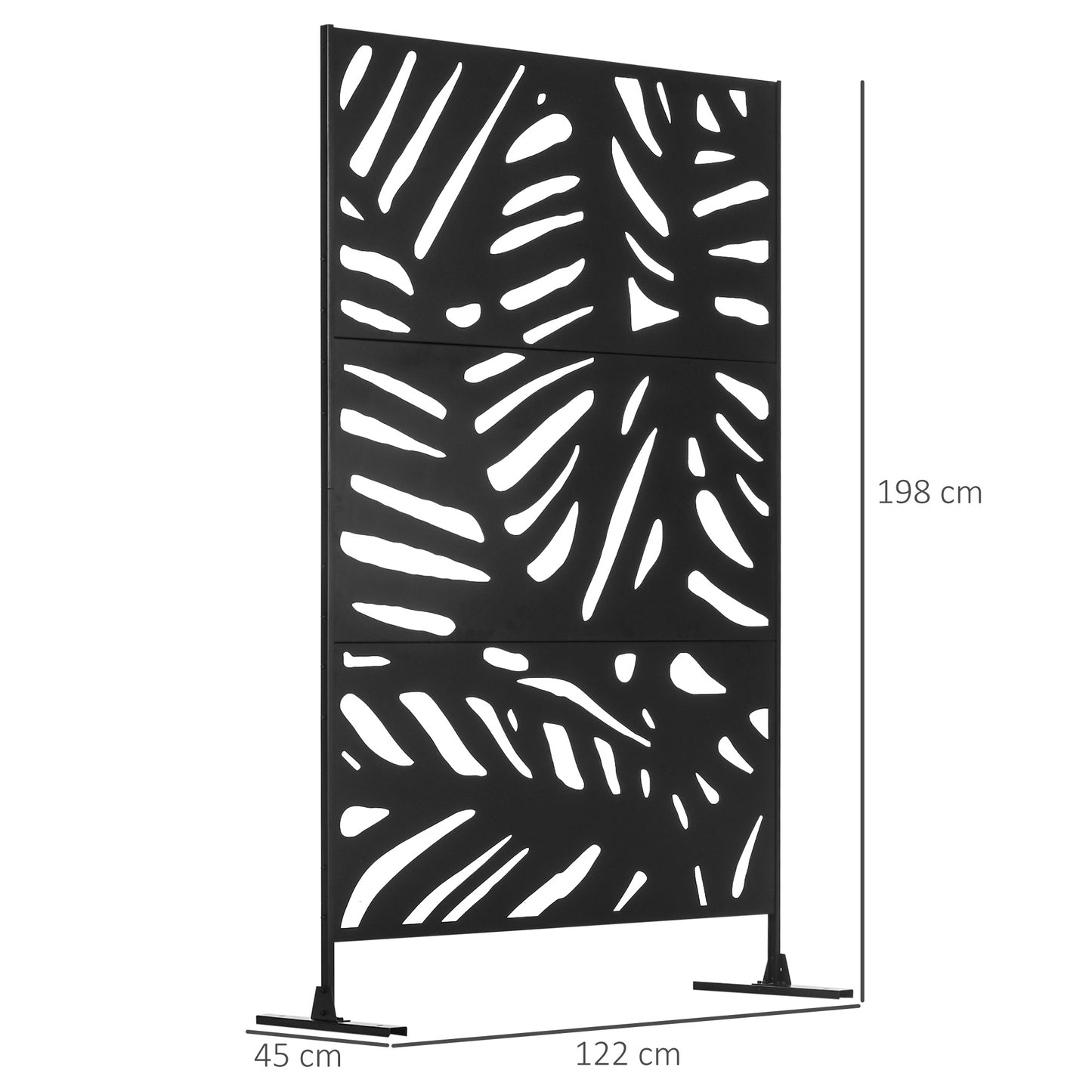 Decorative Garden Privacy Screen with Stand