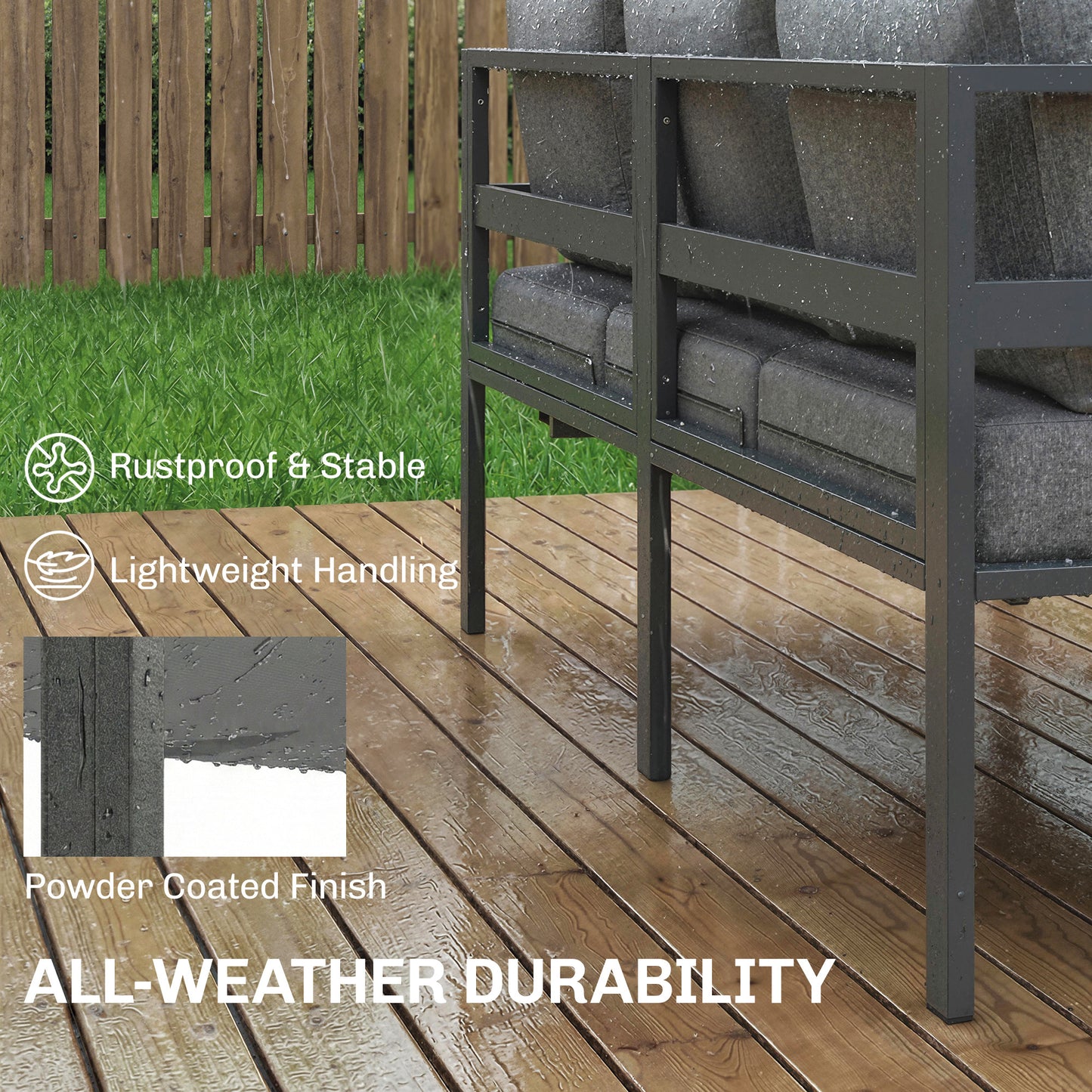 3 Pieces Garden Furniture Set (1)