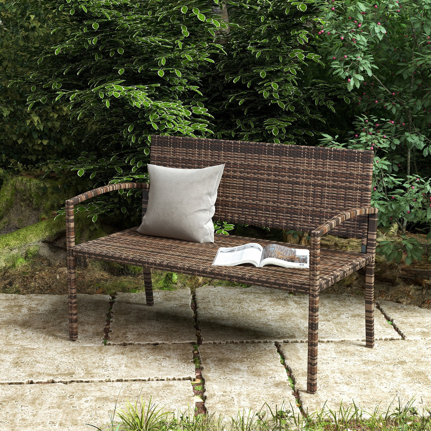All Weather Wicker Garden Loveseat