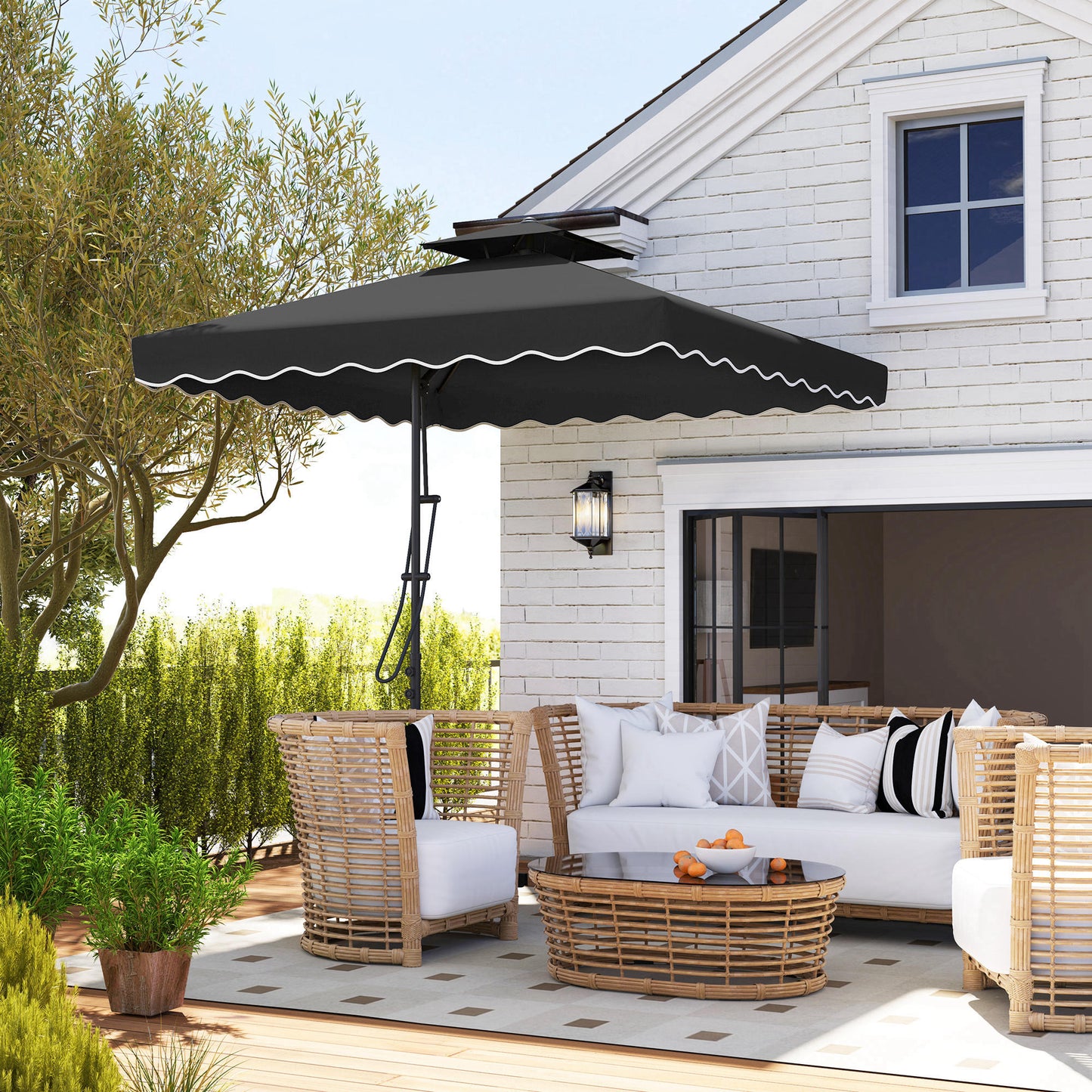 2.5m Cantilever Parasol with Easy Lever