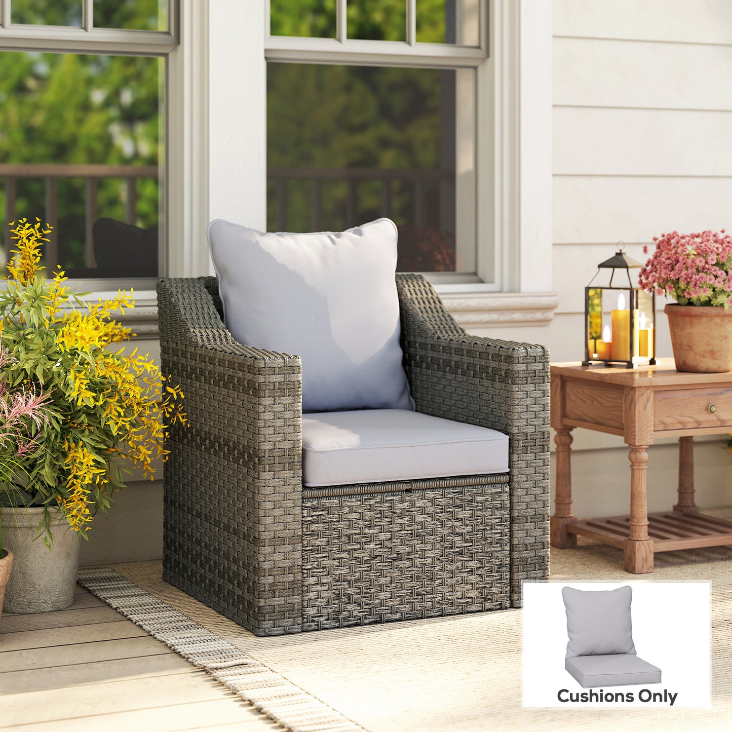 Seat and Back Padded Cushion Set, CUSHION ONLY