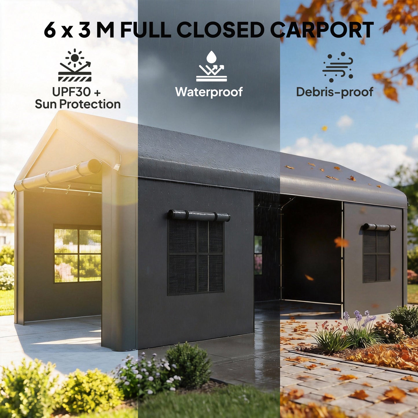 3 x 6 m Heavy Duty Carport