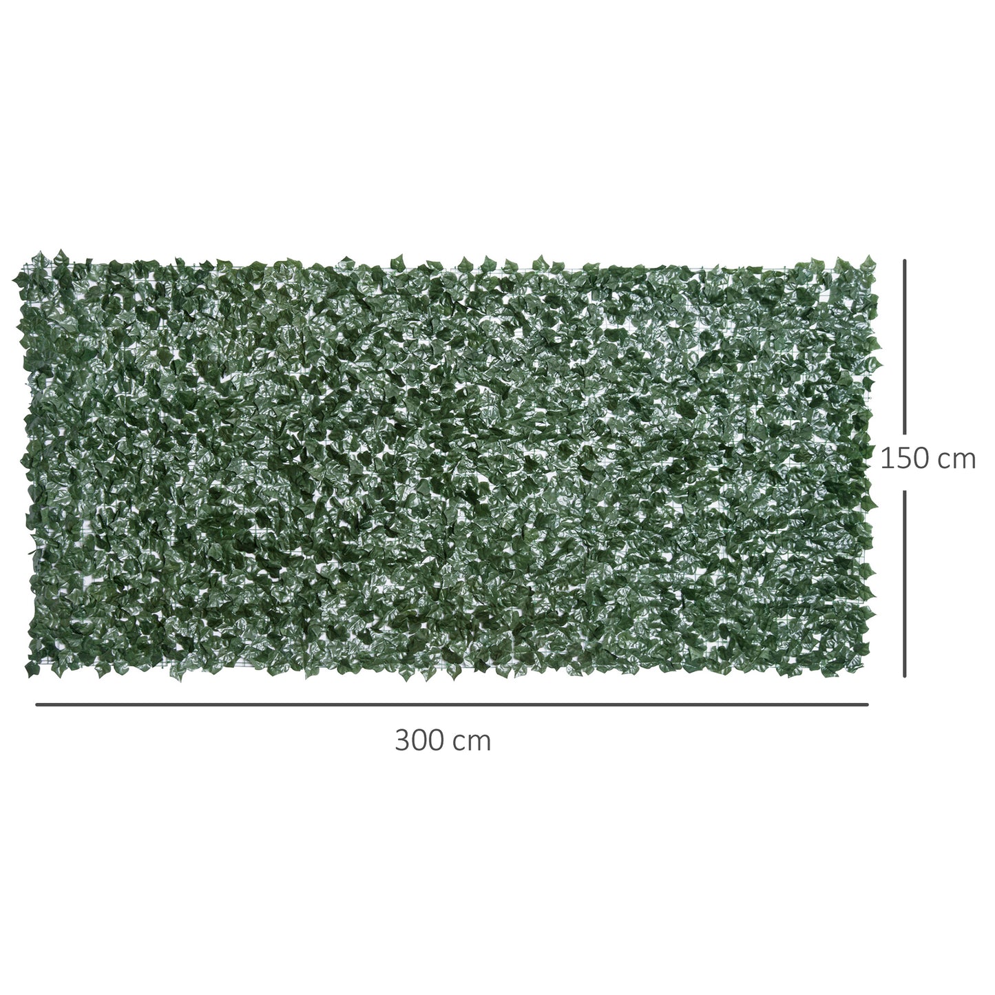 1-Piece Artificial Leaf Hedge Screen Privacy Fence Panel