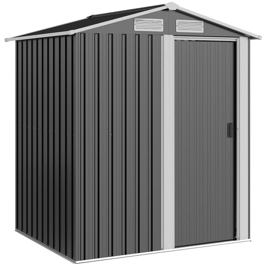 Garden Metal Tool Storage Shed with Sliding Door