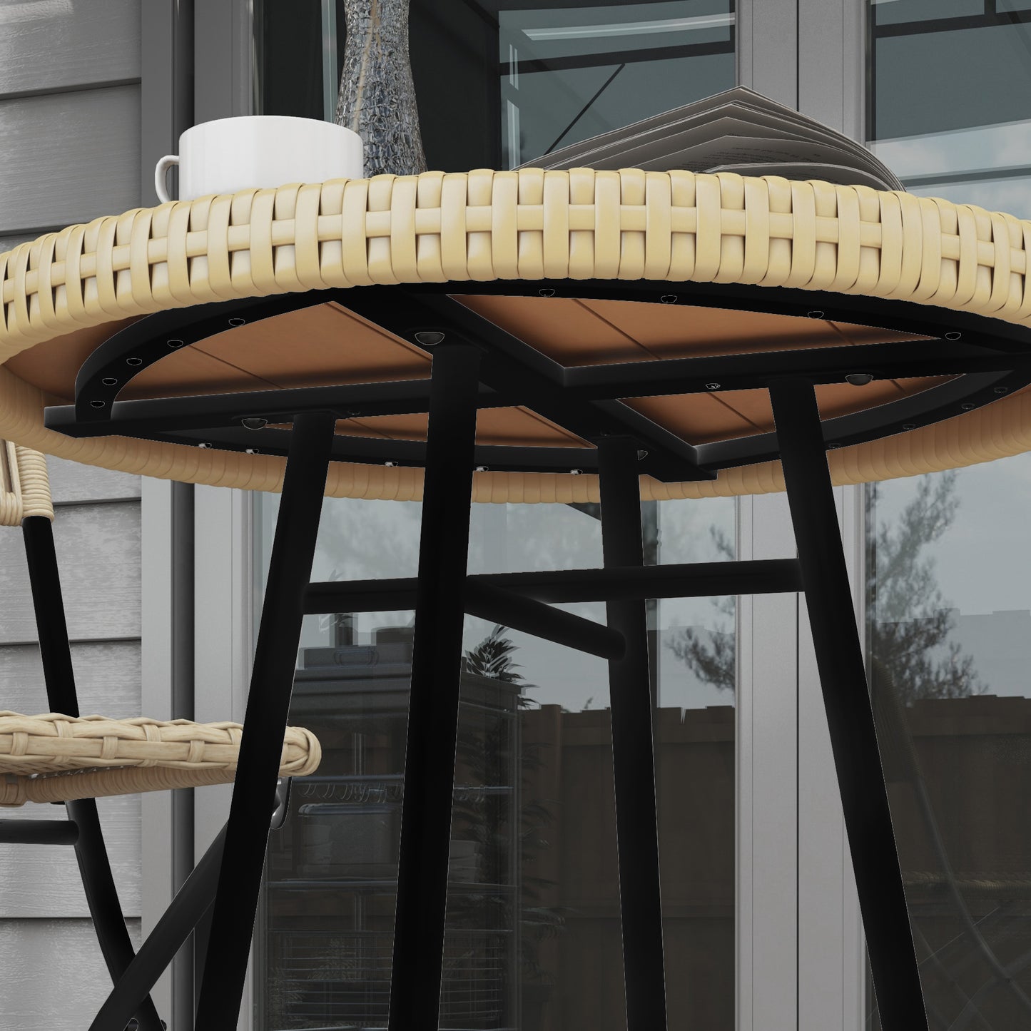 Rattan Border Outdoor Side Table