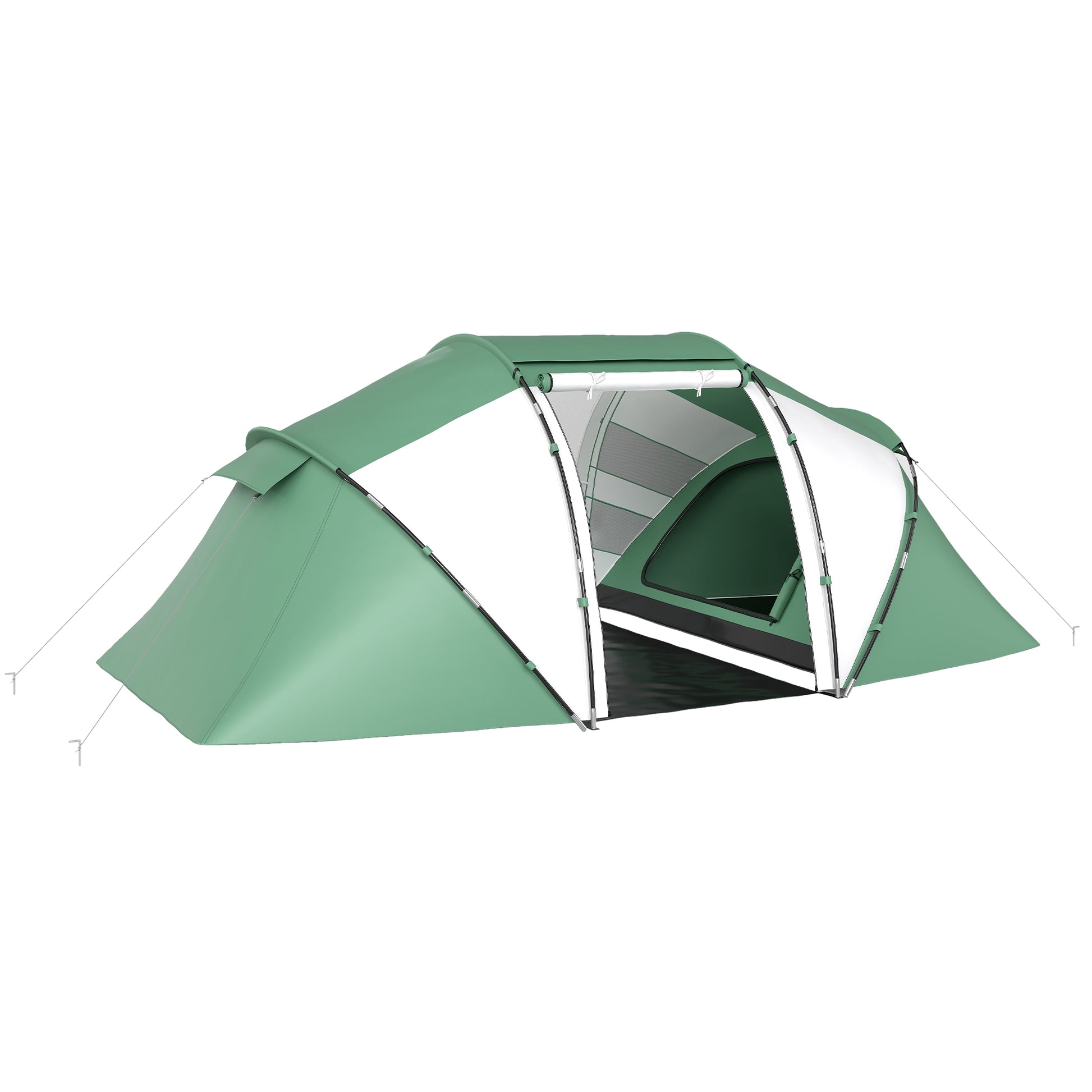 4-6 Man UV Protection Camping Tent - Green and
