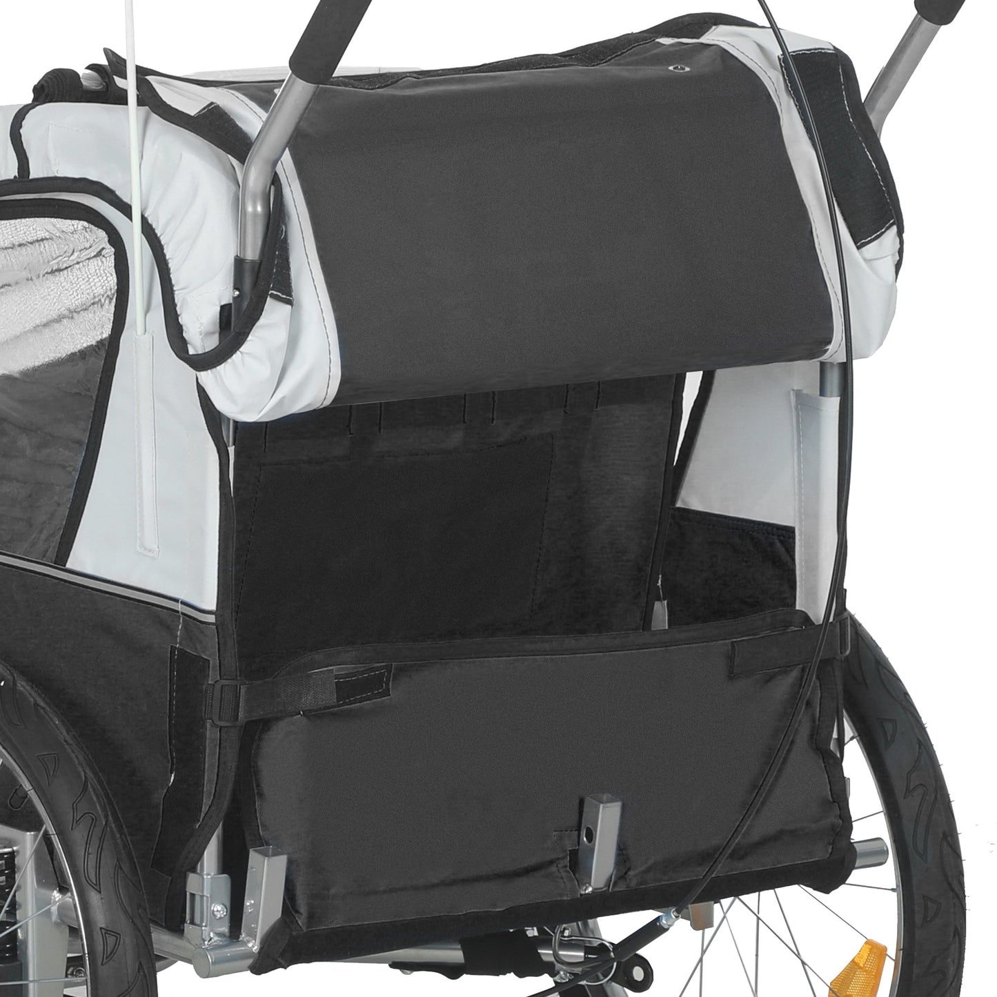 2 Seat Bike Trailer with 5 Point Harness