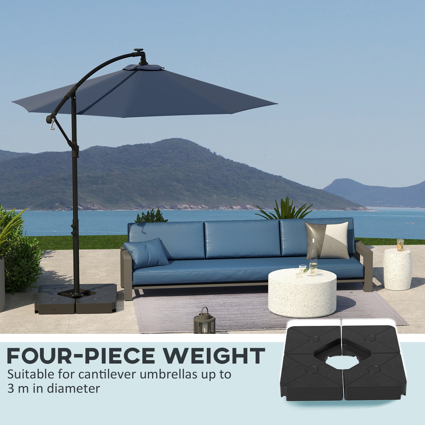 Umbrella Weights for Cantilever Parasols (1)