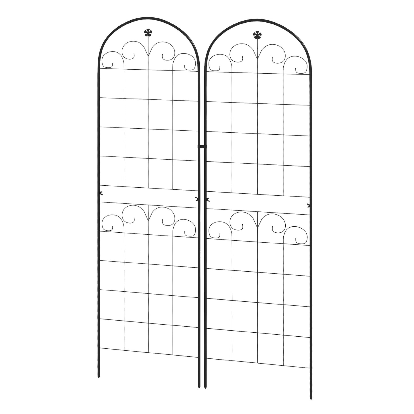 Metal Trellis Set of 2, Garden Trellis