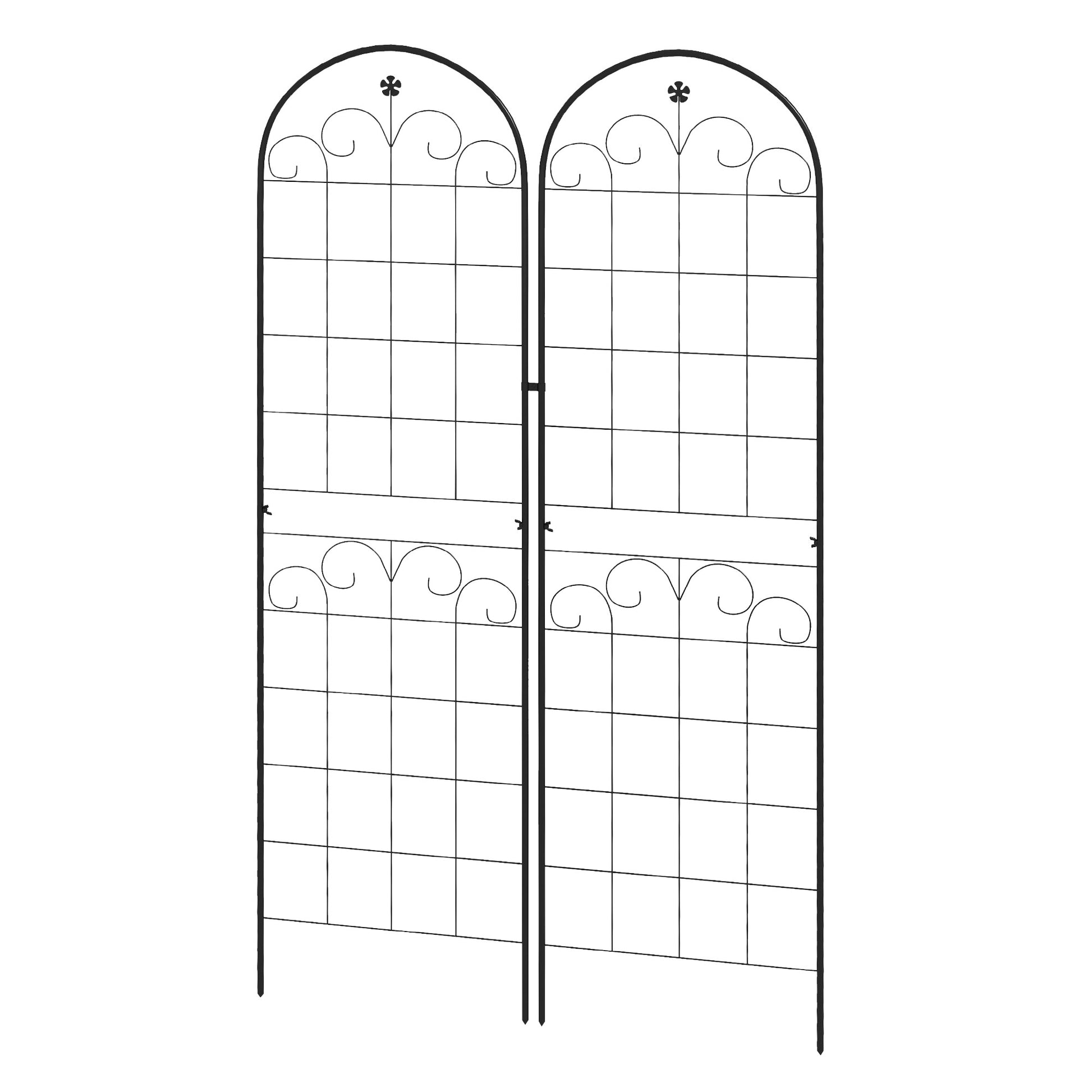 Metal Trellis Set of 2, Garden Trellis