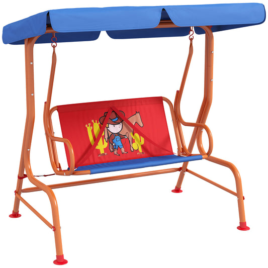 Two Seater Kids Garden Swing (1)