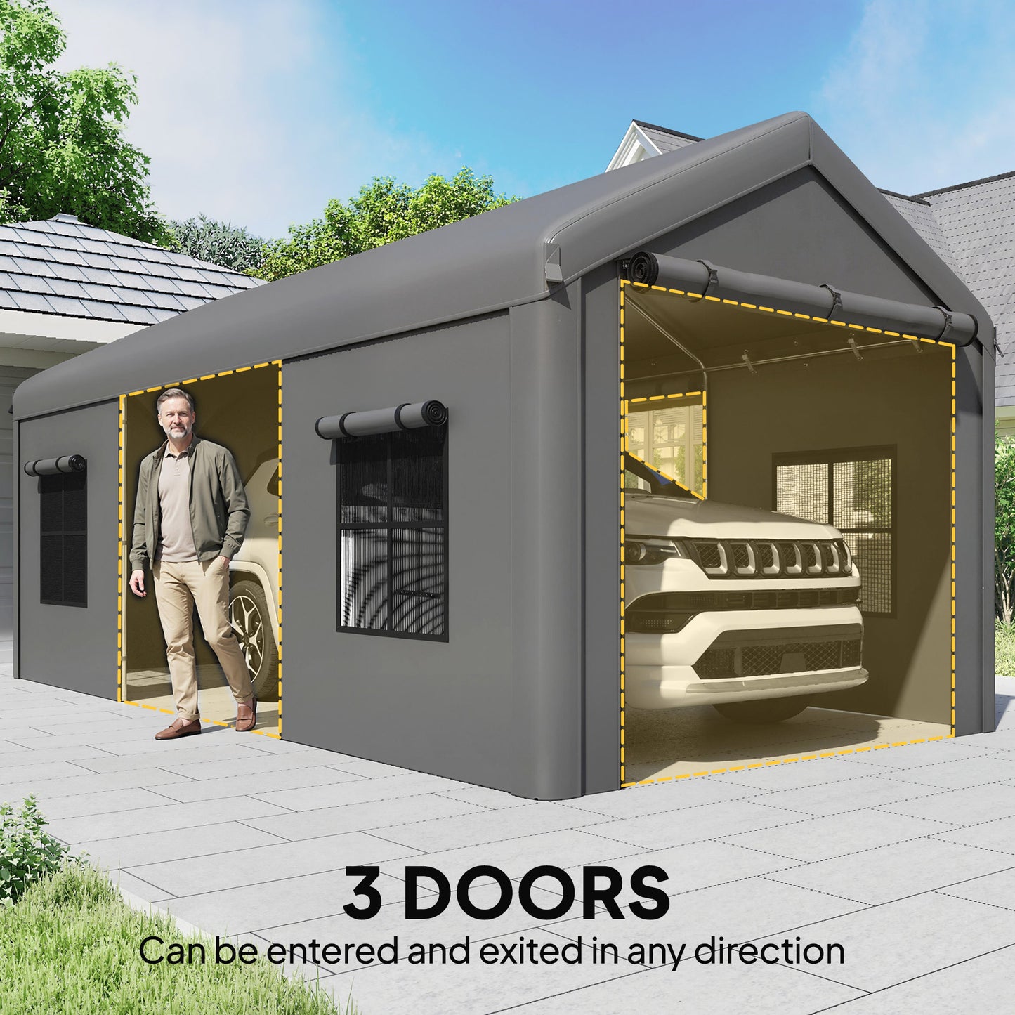 3 x 6 m Heavy Duty Carport