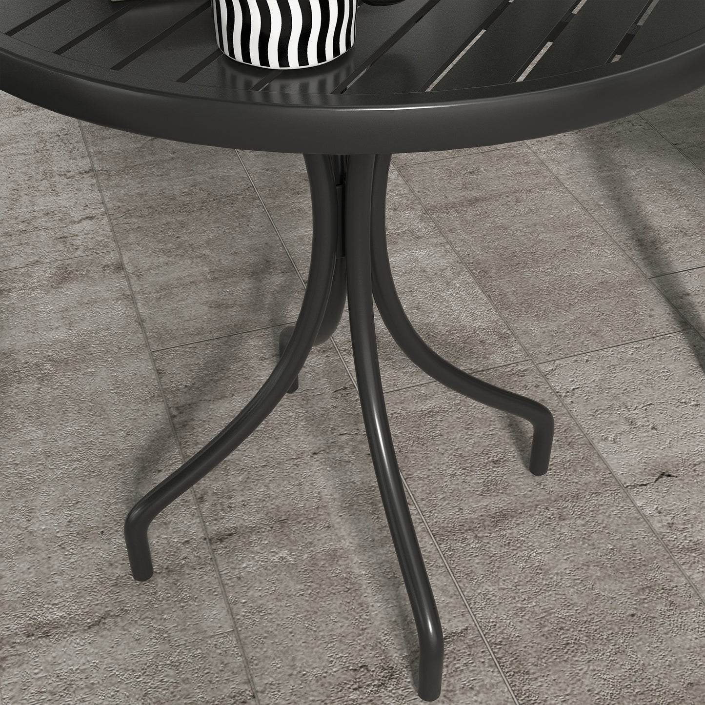 66cm Patio Table, Round Garden Table