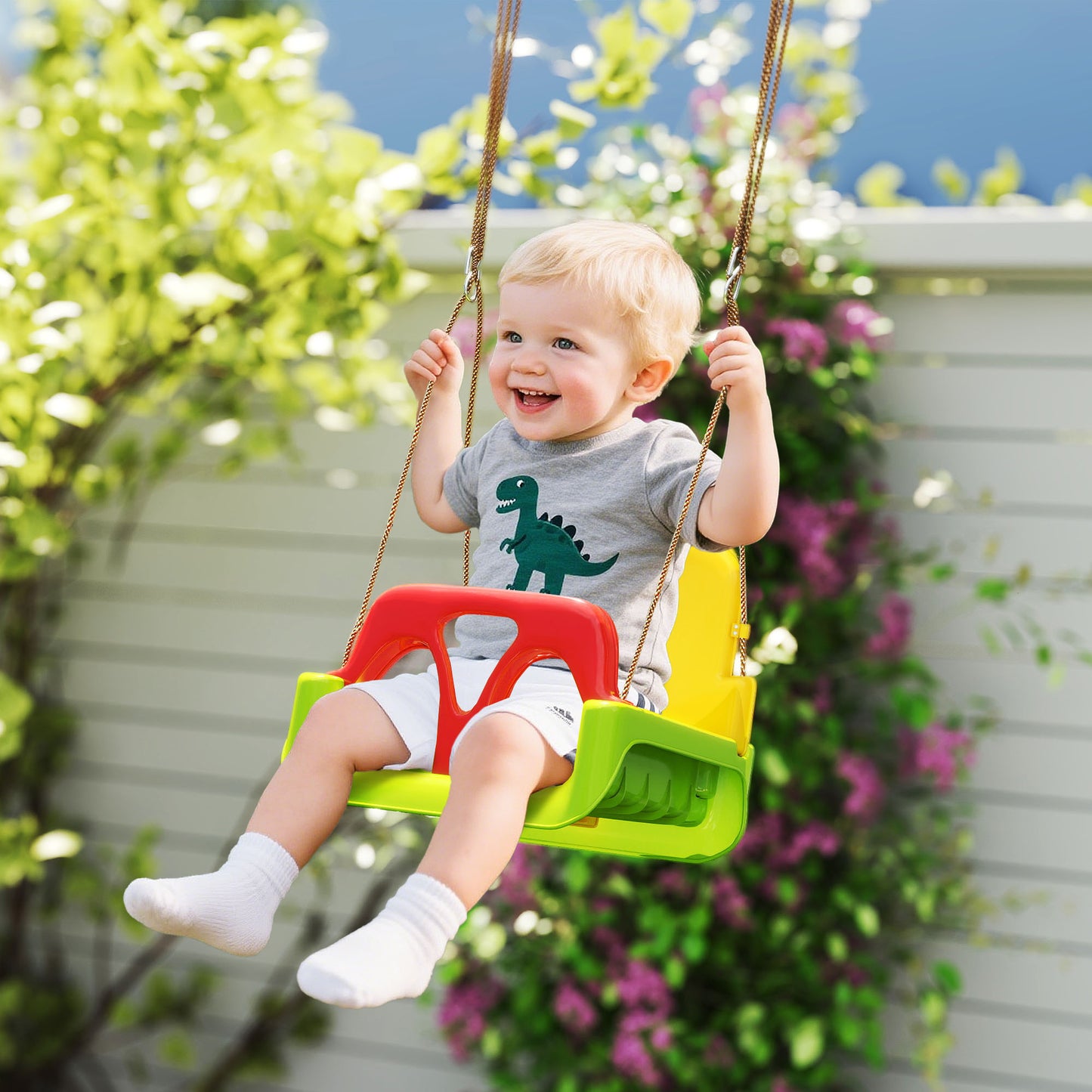 3 in 1 Detachable Kids Swing Seat with Safety Belt