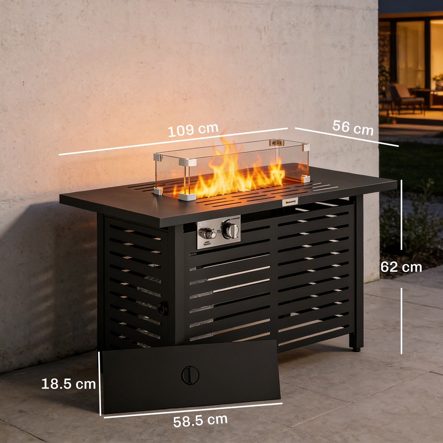 Propane Gas Fire Pit Table