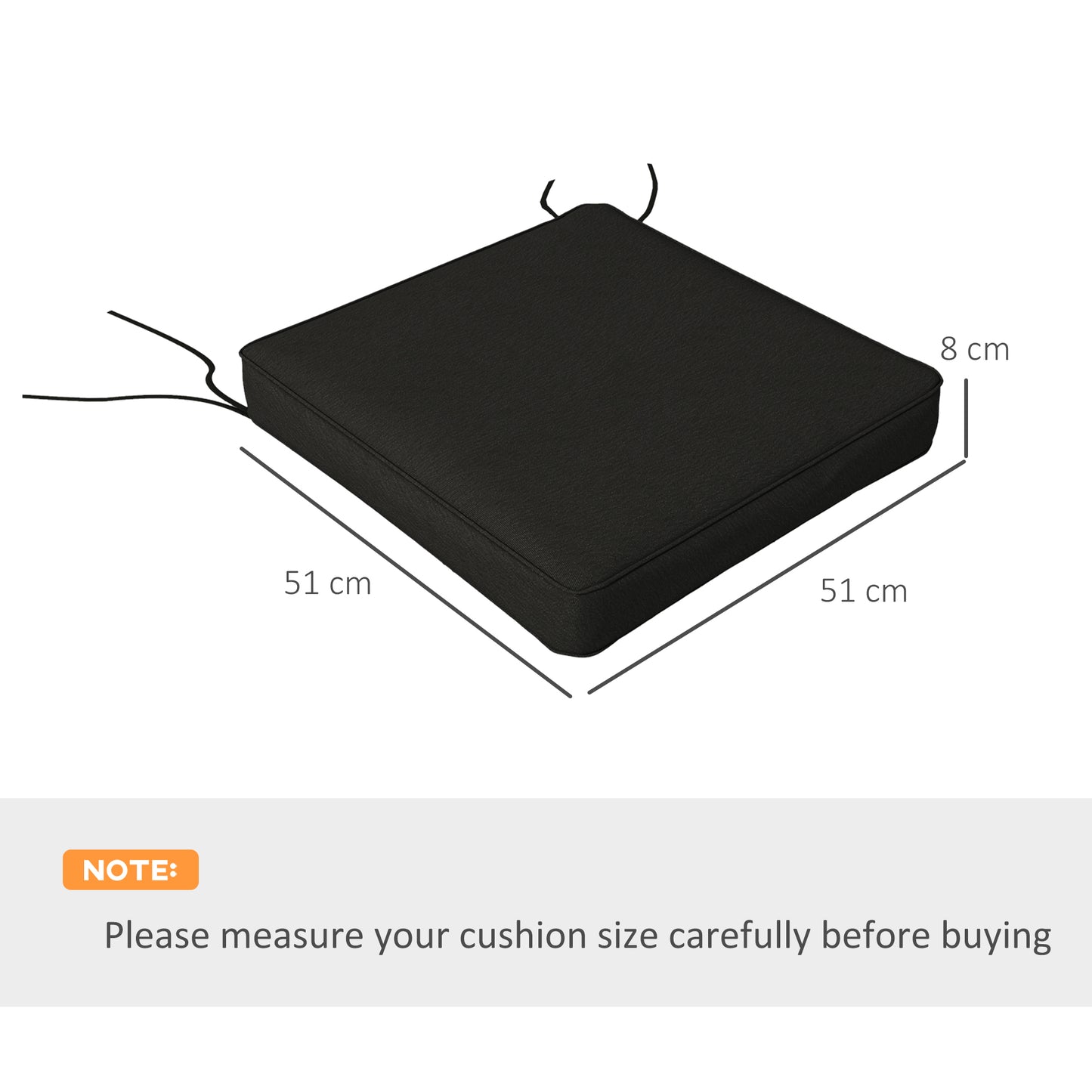 4-Piece Seat Cushions Pillow Replacement