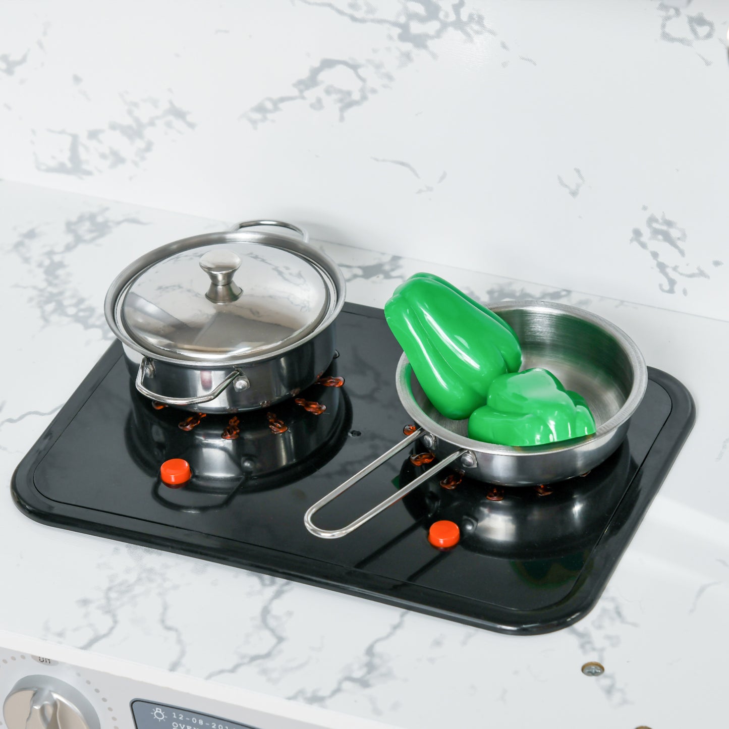 Toy Kitchen with Running Water, Lights, Sounds, Apron and Chef Hat