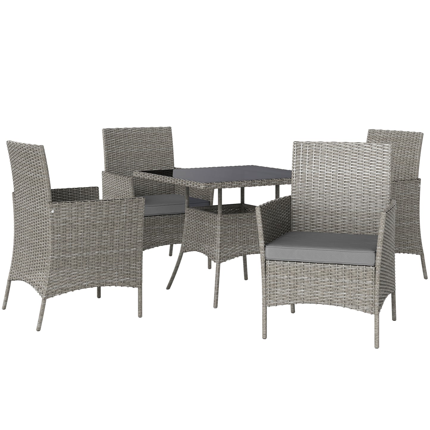 Five-Pieces Rattan Dining Set