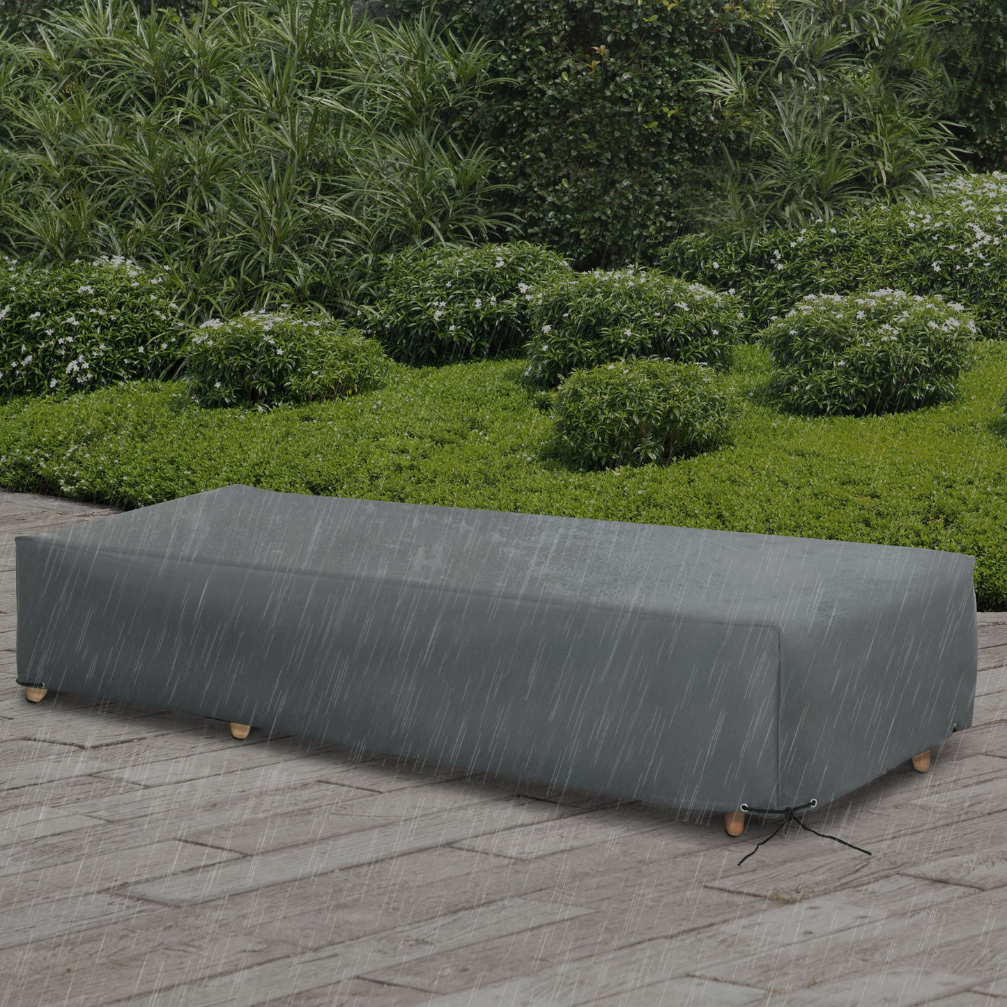 200x73cm Outdoor Garden Rattan Furniture Protective Cover Water UV
