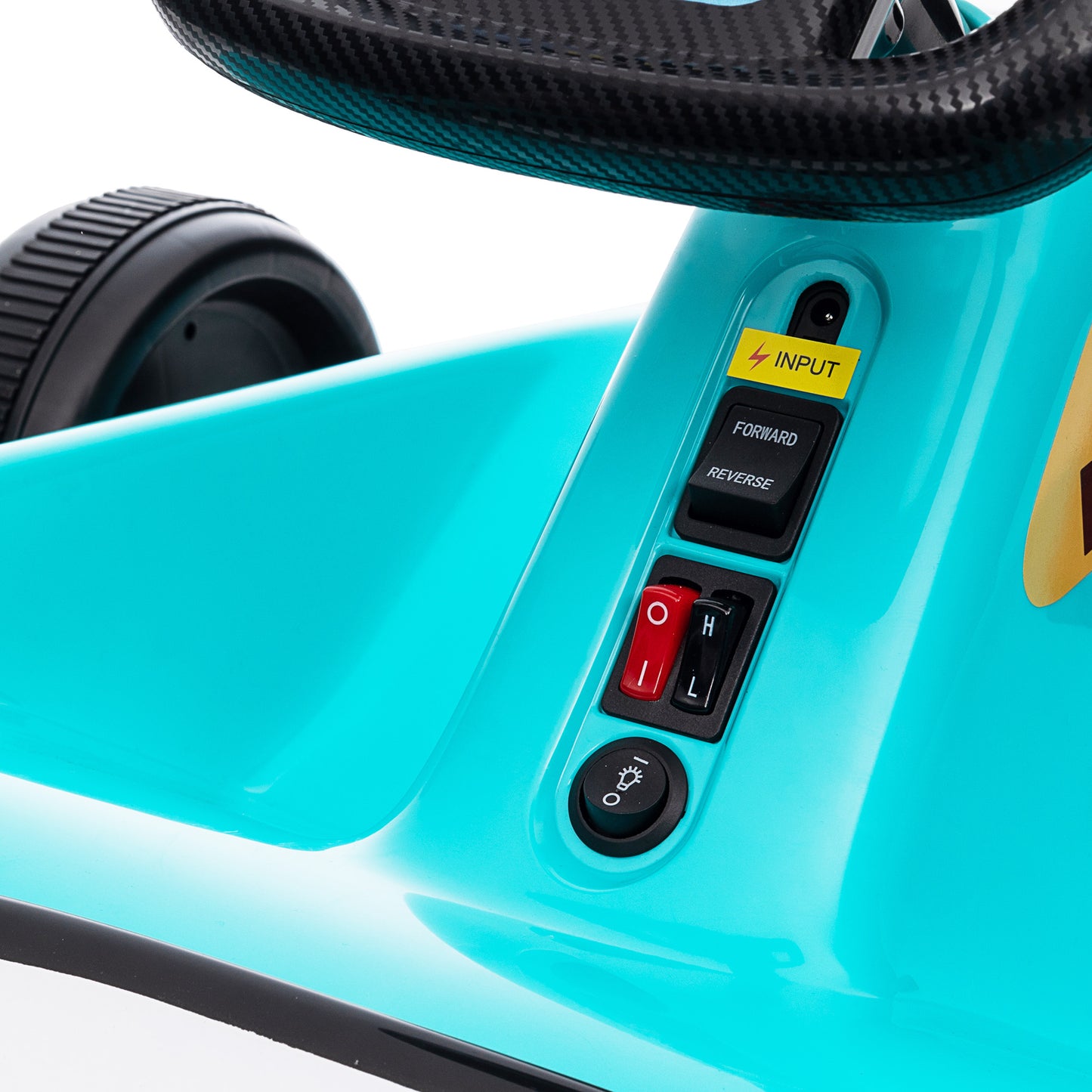 6V Electric Go Kart for Kids with Music, Light, Horn, for 3-5 Years