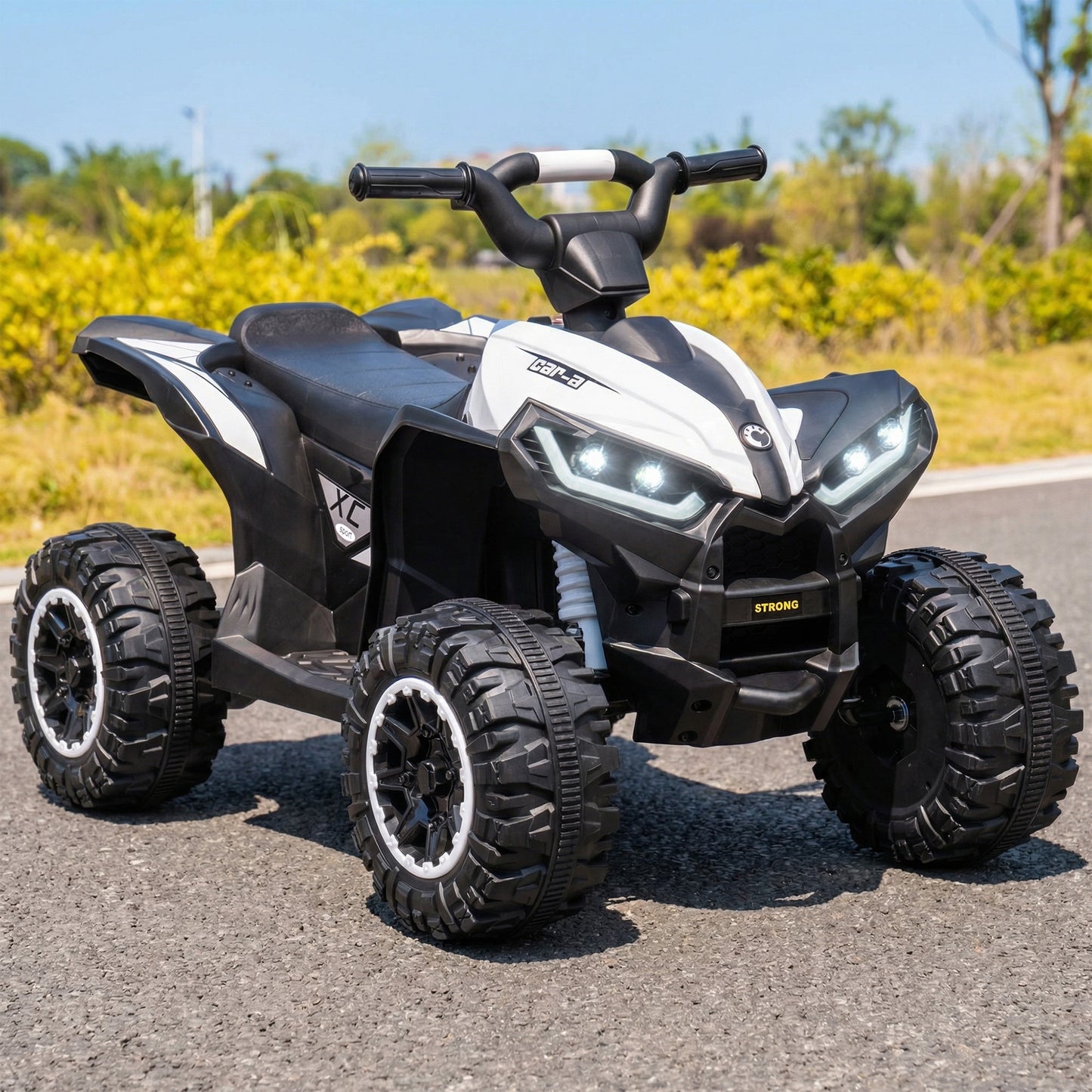 12V Ride-On Quad Bike w/ Music, Horn, for Ages 3-5 Years