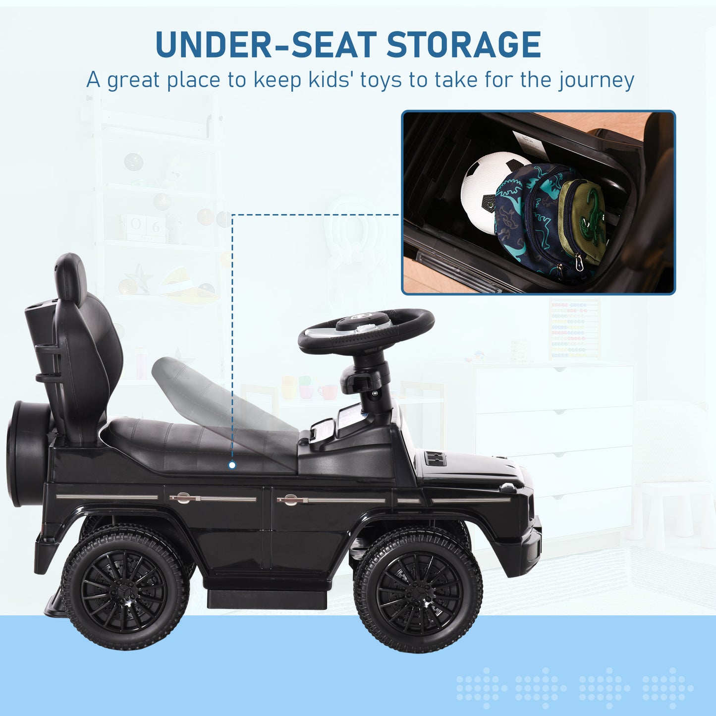 3 in 1 Kids Children Ride on Push Car Toddler Sliding Car G350