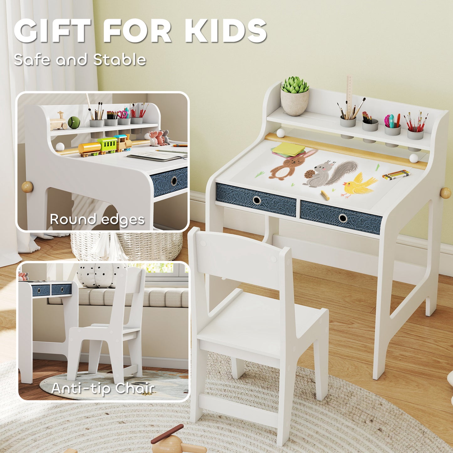 Art Table and Chair Set for children