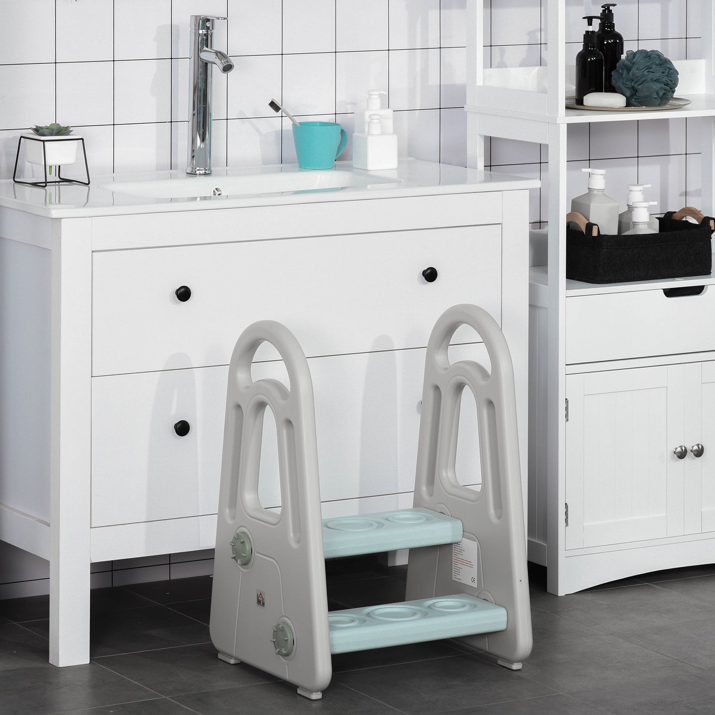 Kids Toddler Step Stool Ladder Kitchen Helper