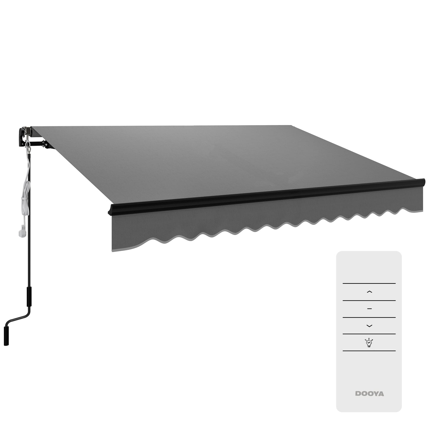 3 x 2.5m Electric Awning with LED Light and Remote Controller