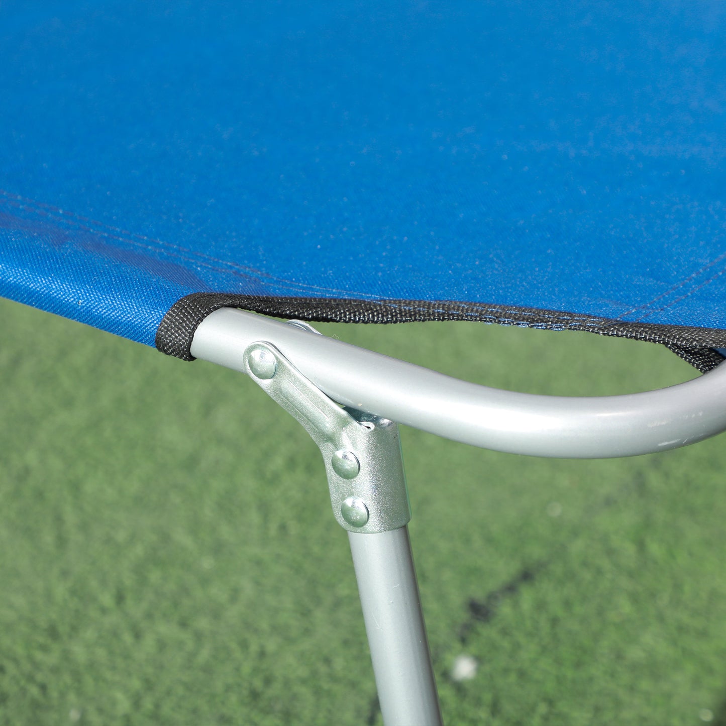 Folding Sun Lounger with Canopy