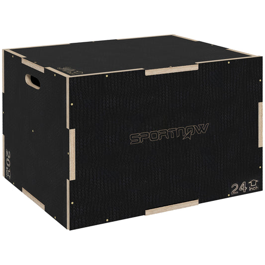 Multi-Faceted Jump Box, Wooden Step Up Box, for Home, Gym, Exercise (2)