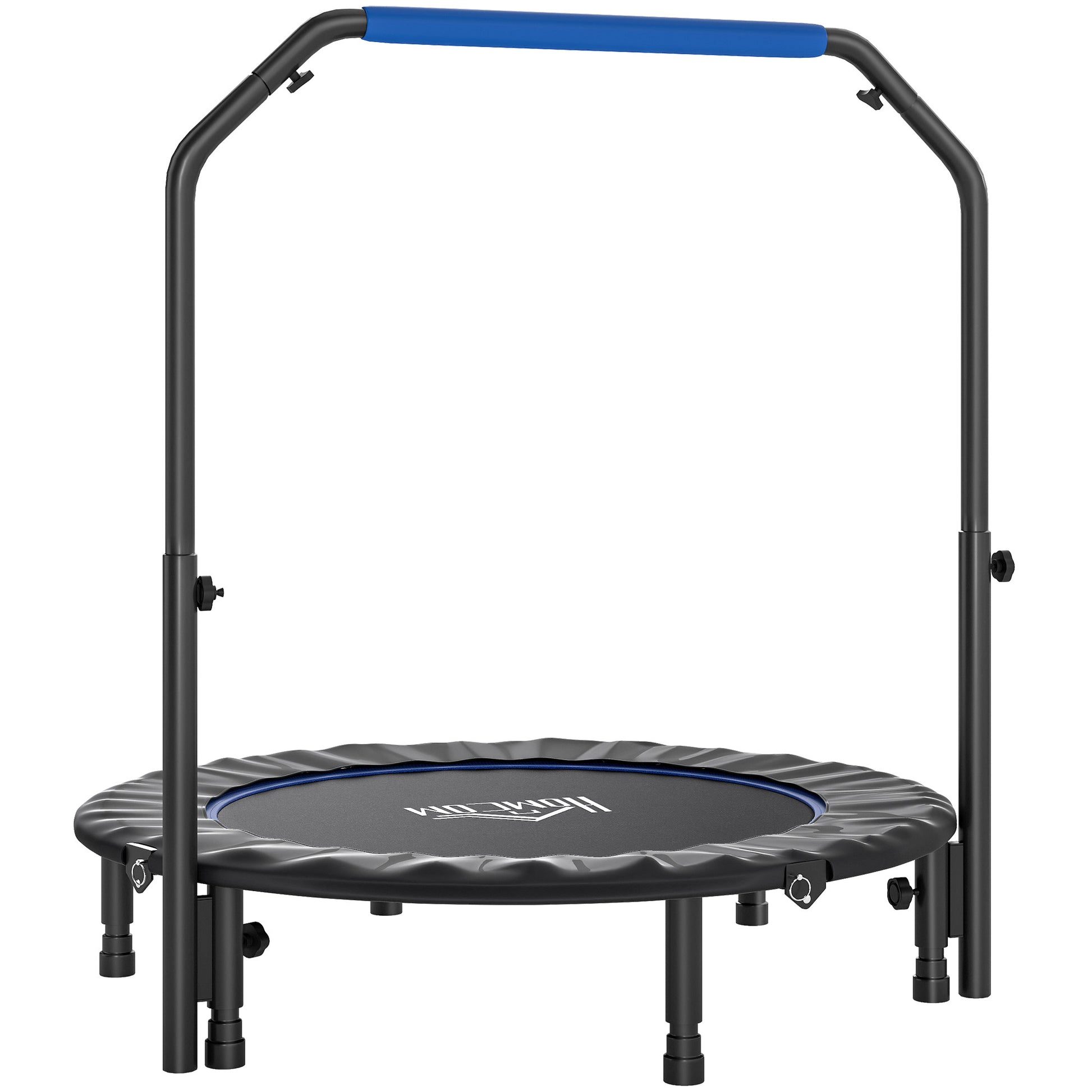 45" Foldable Mini Fitness Trampoline, with Adjustable Foam Handle