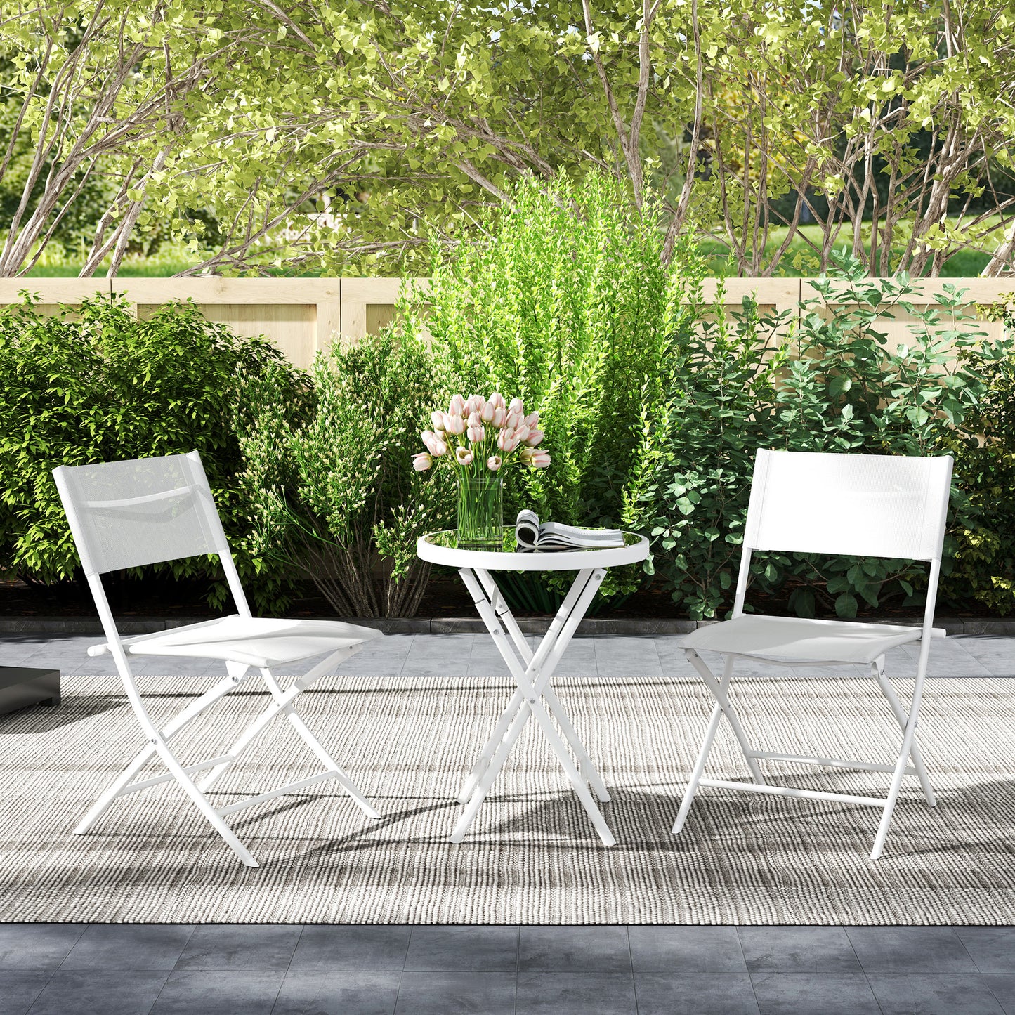 3 Pieces Outdoor Bistro Set (1)