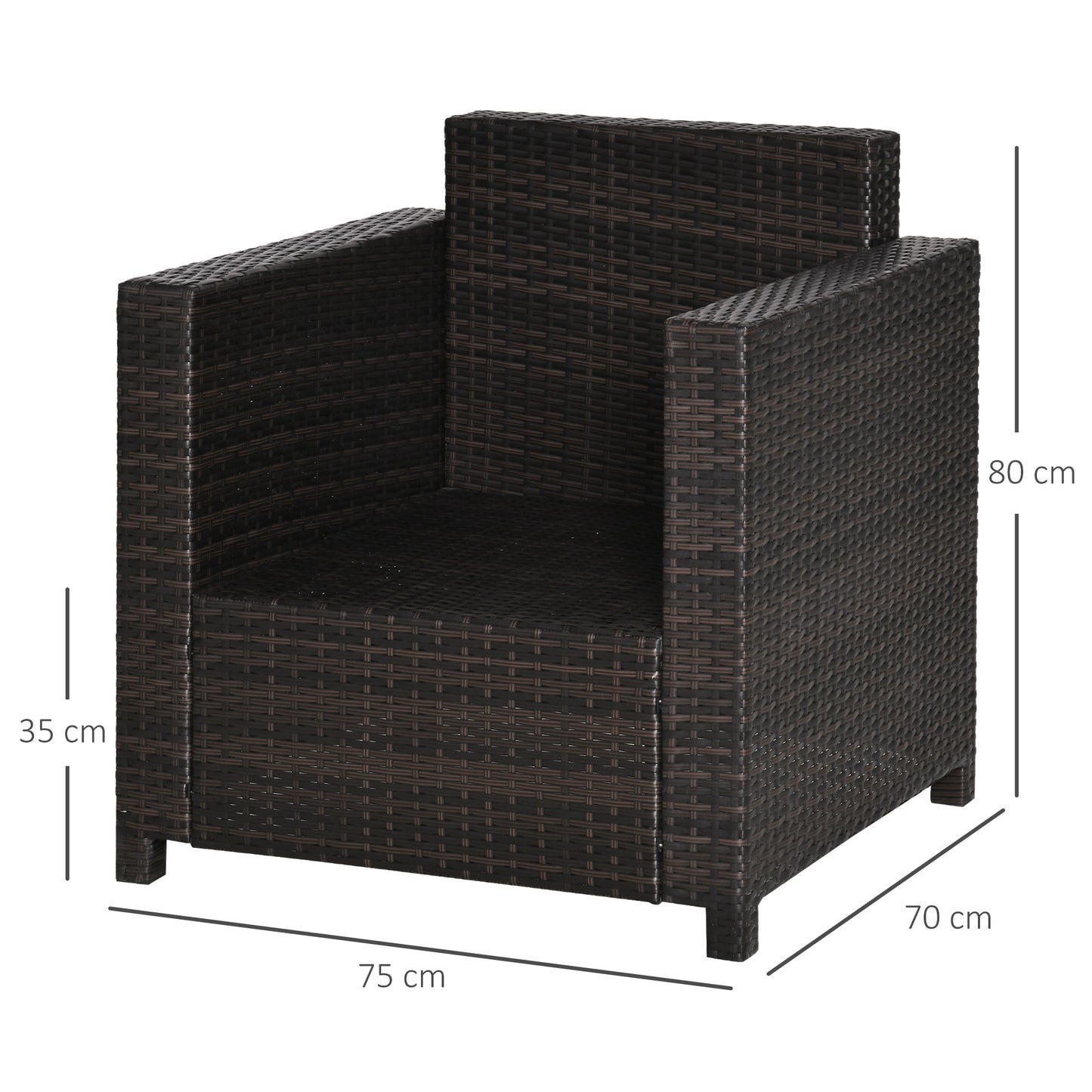Single Seater Rattan Chair
