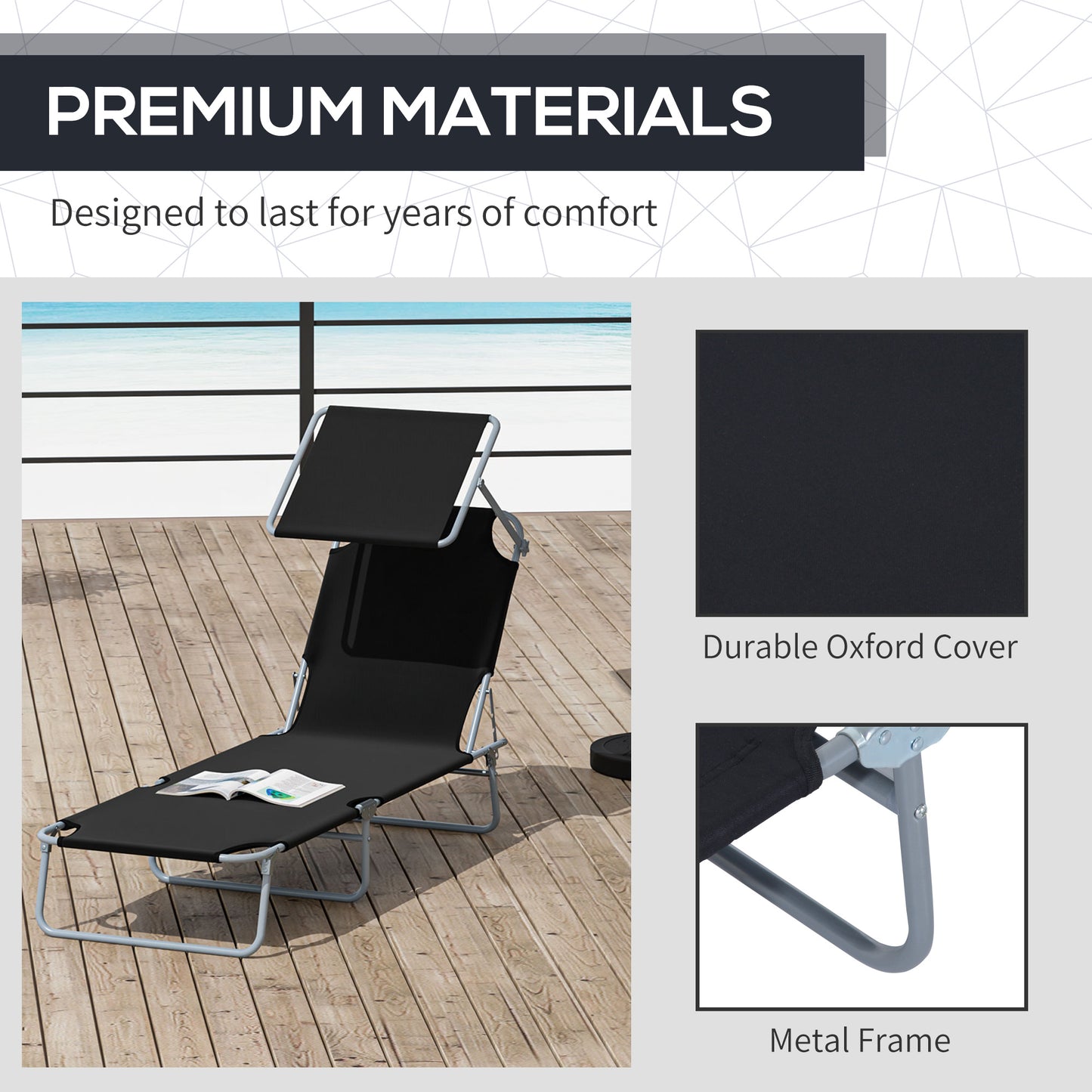 Outdoor Foldable Sun Lounger (1)