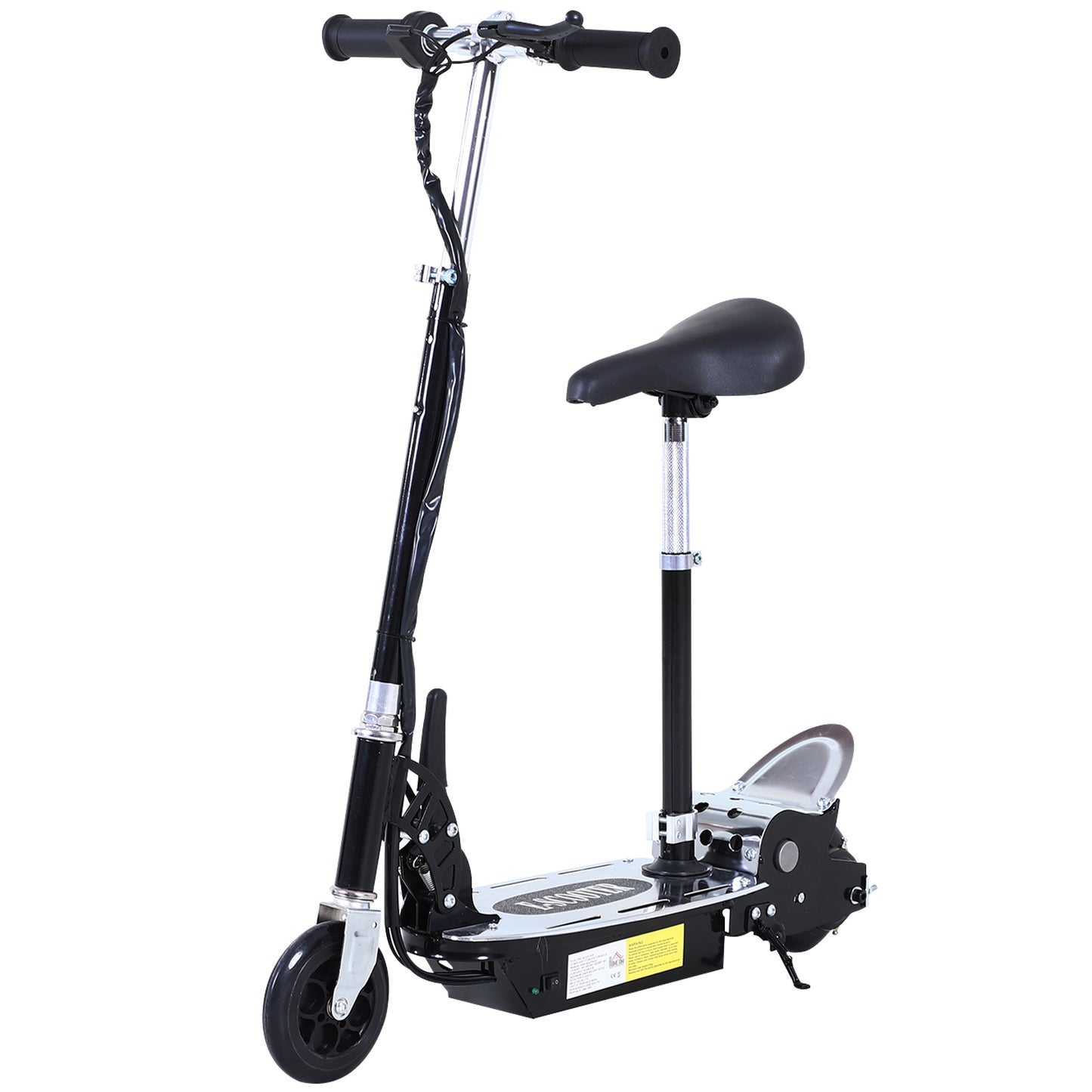 Foldable Powered Scooter with Adjustable Seat, Brake