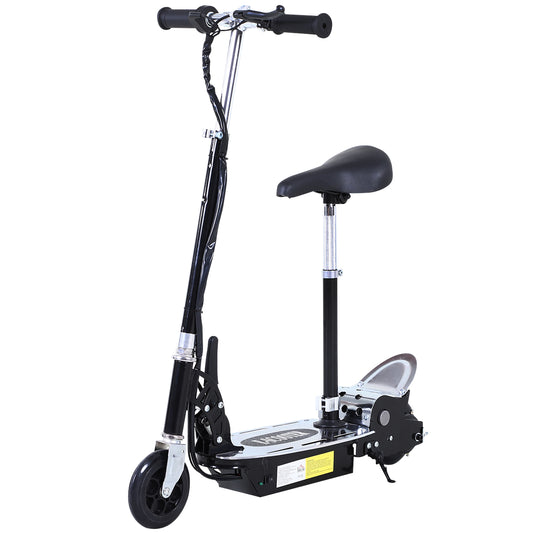 Foldable Powered Scooter with Adjustable Seat, Brake
