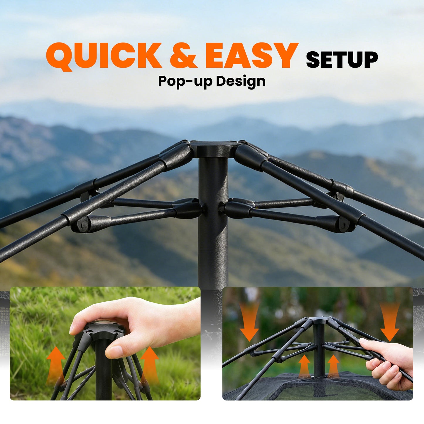 Pop Up Tent 3000mm Waterproof Camping Tents