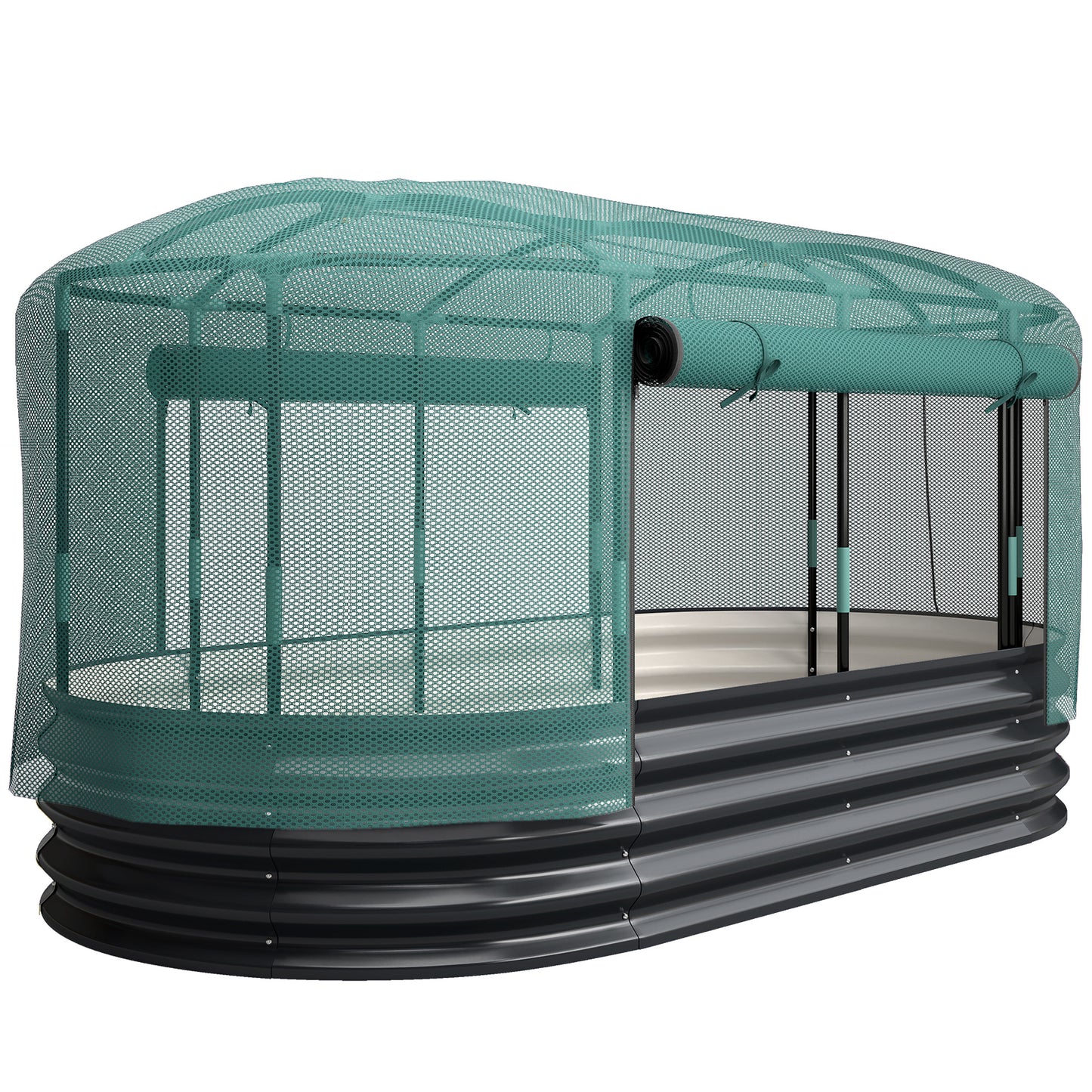 Galvanised Raised Garden Bed Kit with Self Watering System