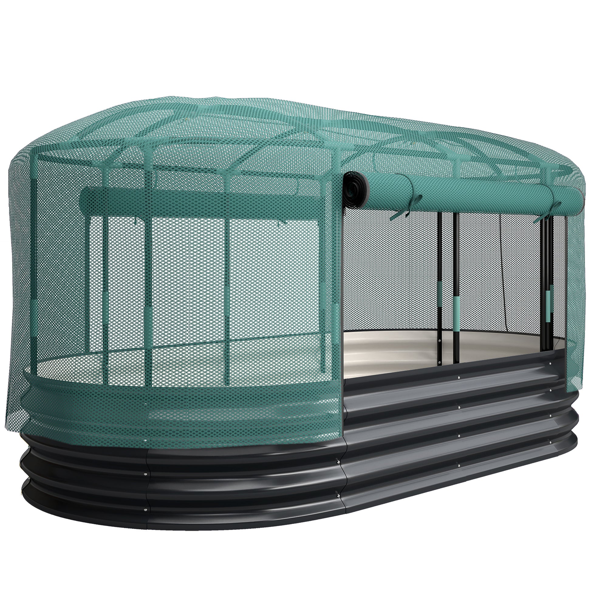 Galvanised Raised Garden Bed Kit with Self Watering System