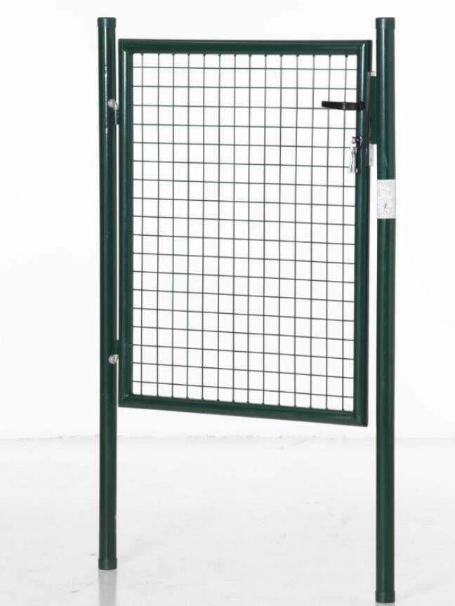 Green Steel Garden Gate with Lock and 3 Keys 97 x 150cm