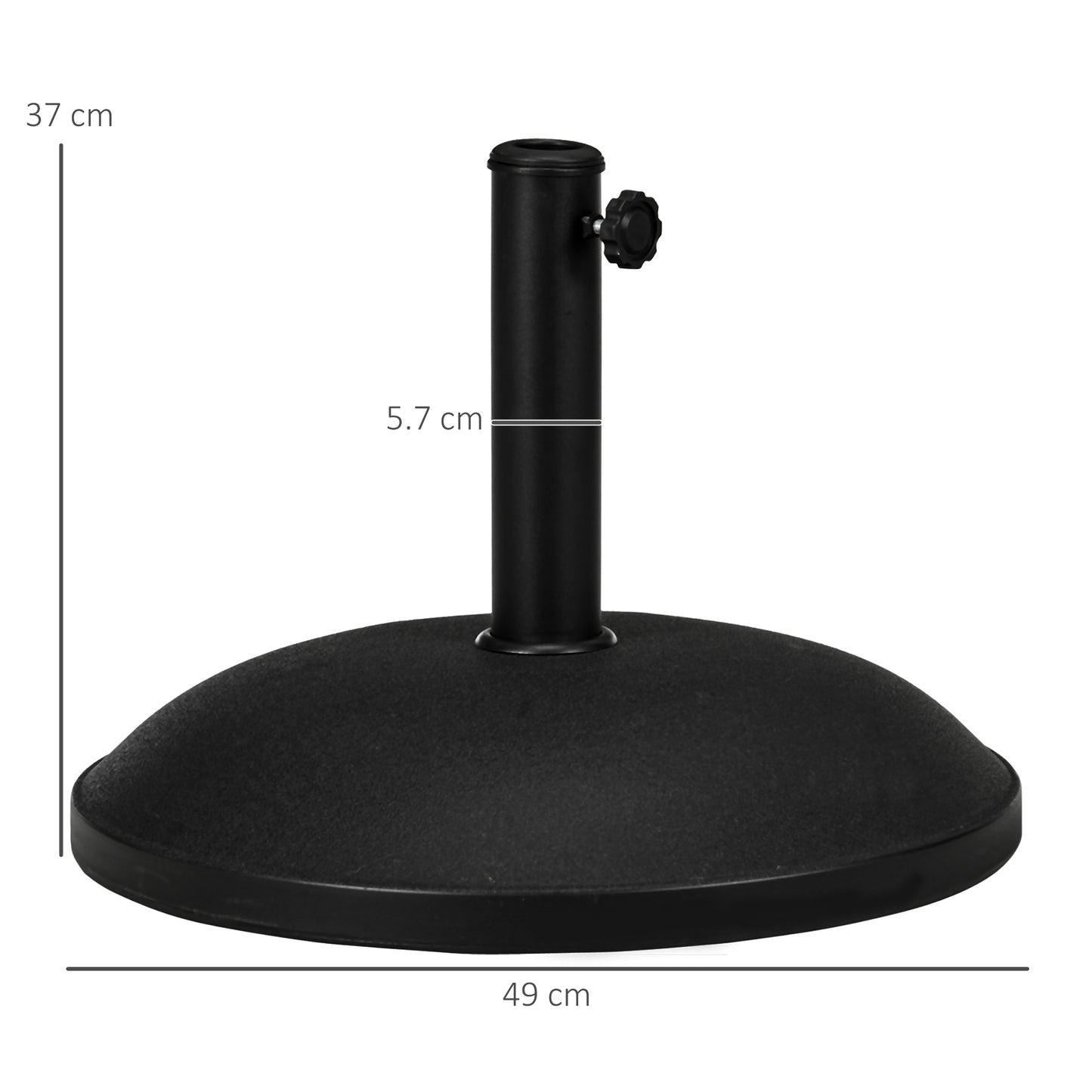 25 kg Parasol Base, Heavy Duty Concrete Patio Umbrella Stand